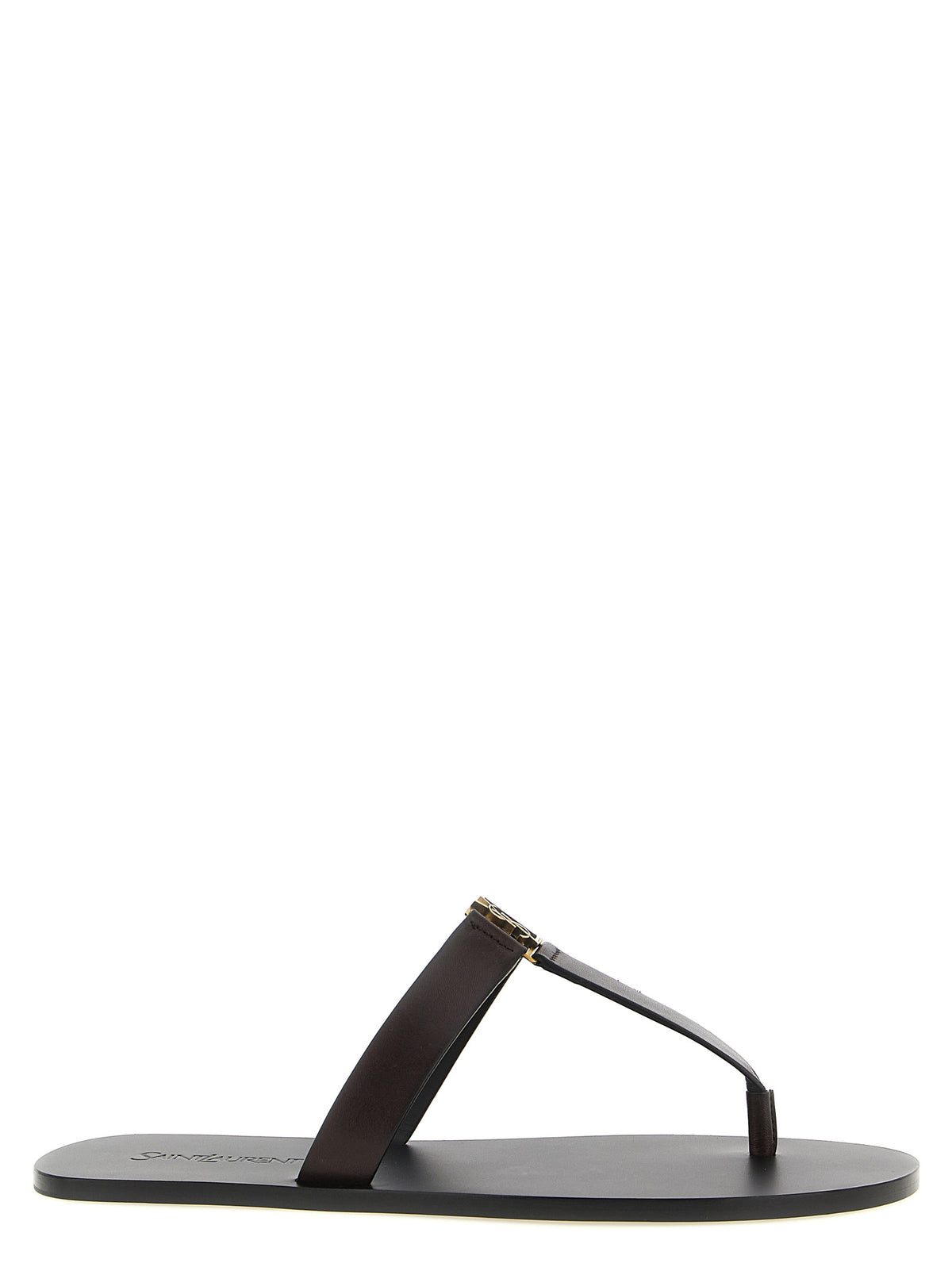 Brown Calfskin Slides