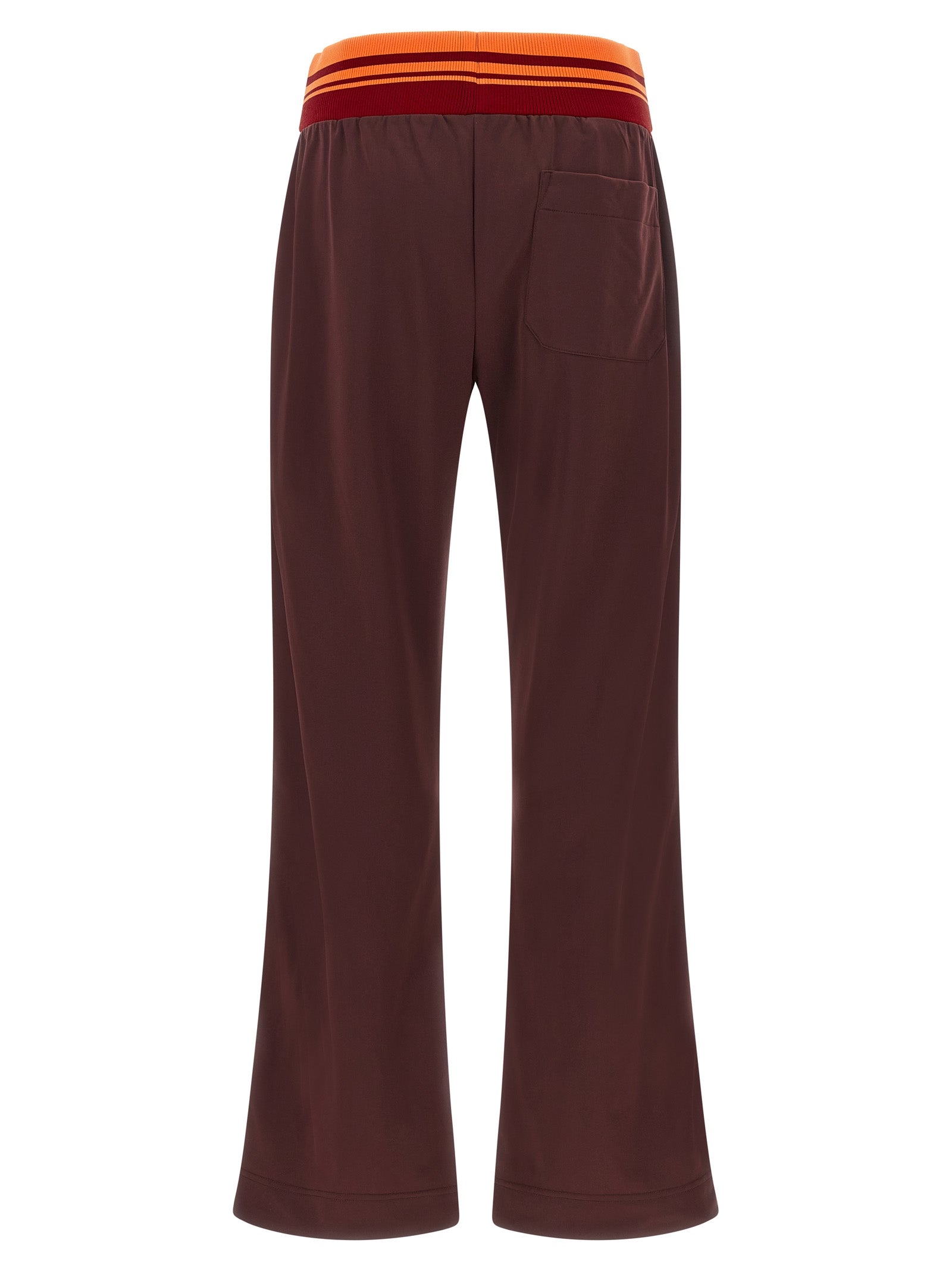 Brown Polyester Athletic Pants
