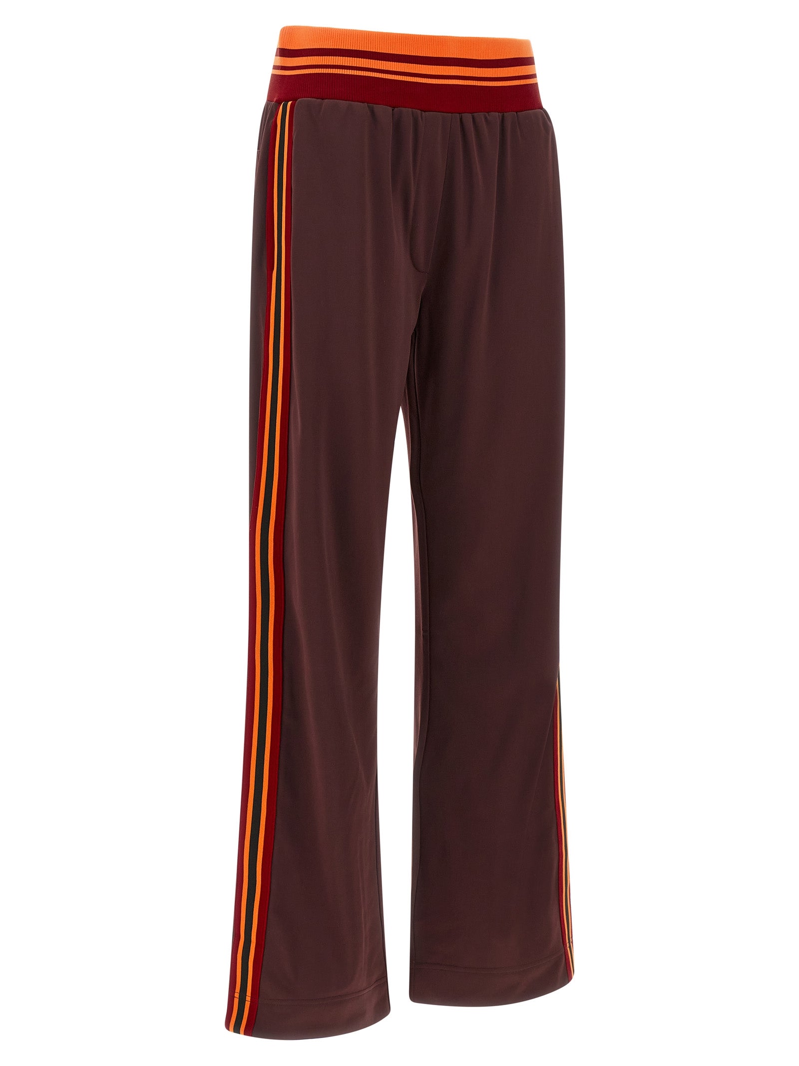 Brown Polyester Athletic Pants