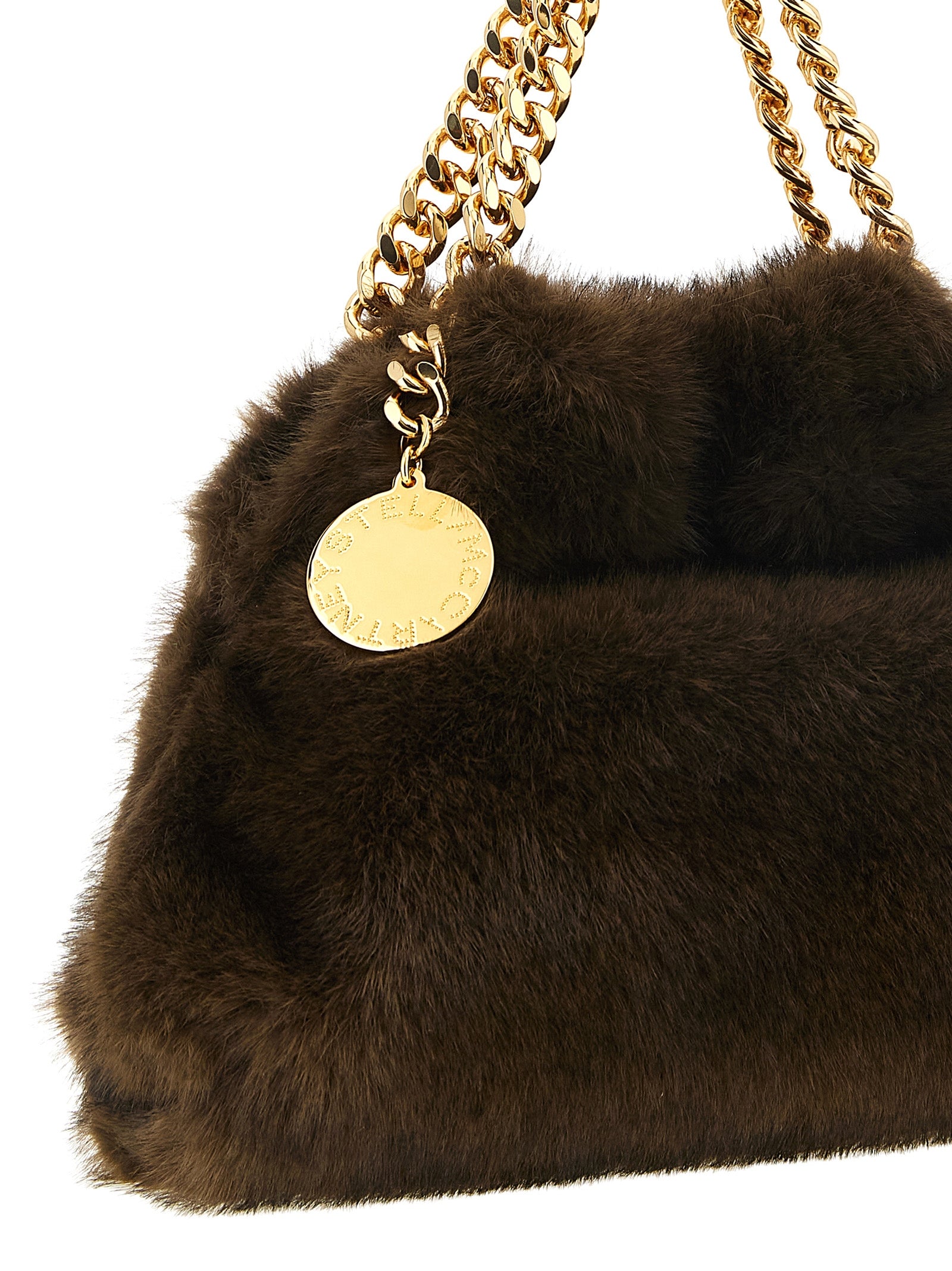 Brown Polyester Handbag