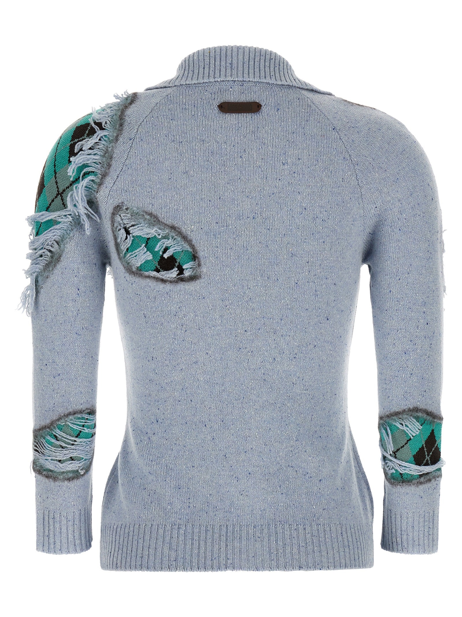Blue Wool Cardigan