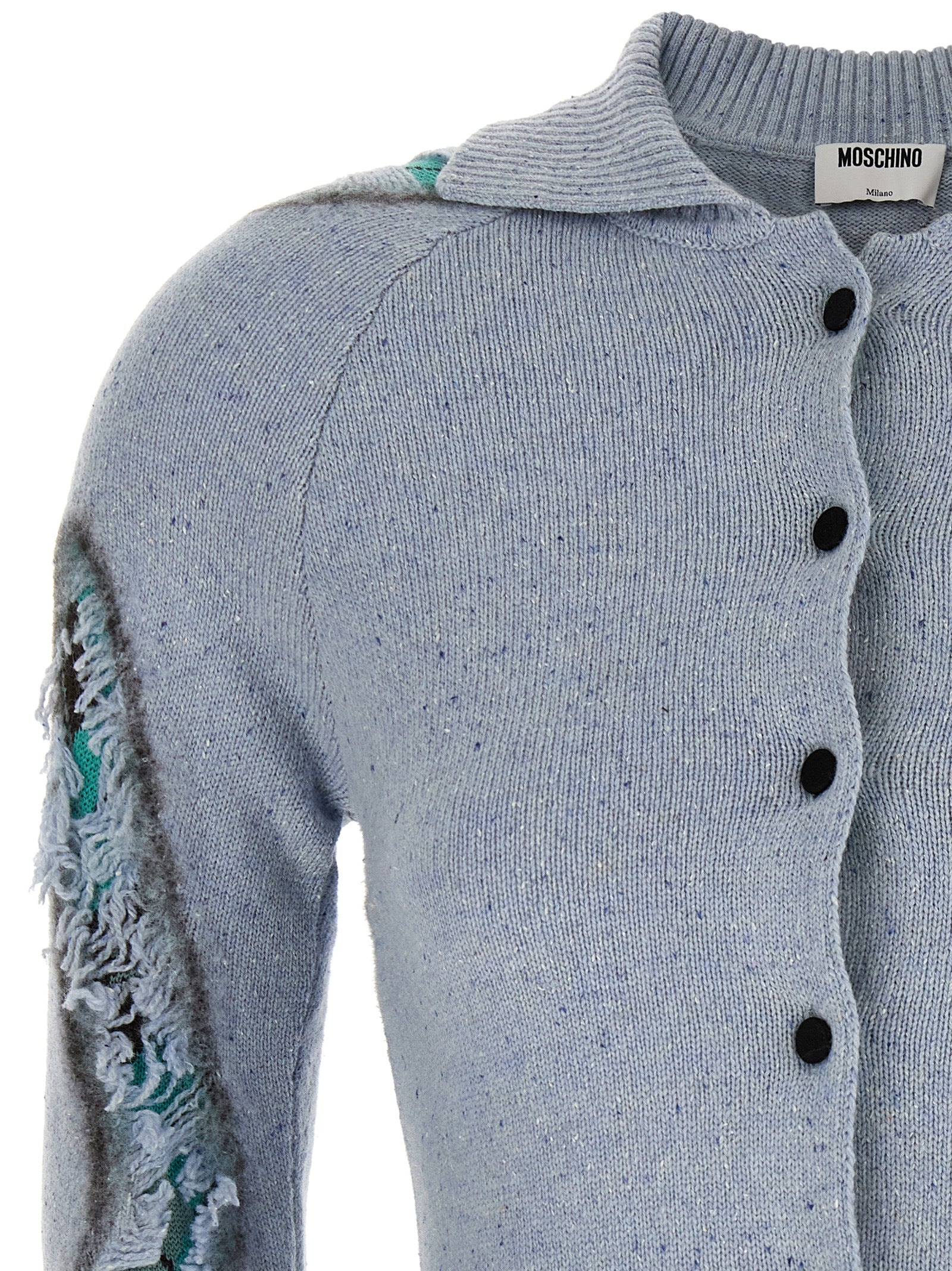 Blue Wool Cardigan