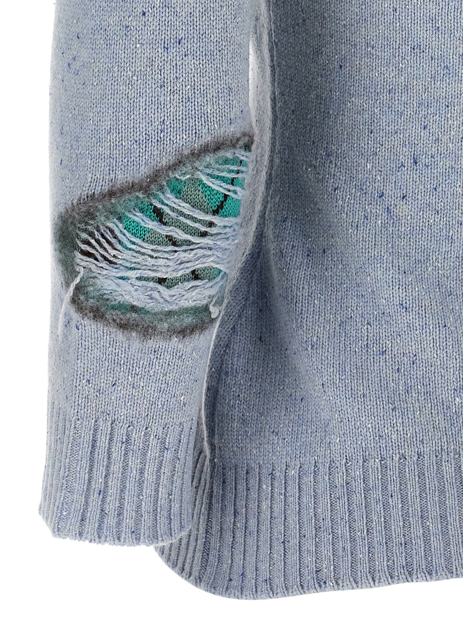 Blue Wool Cardigan