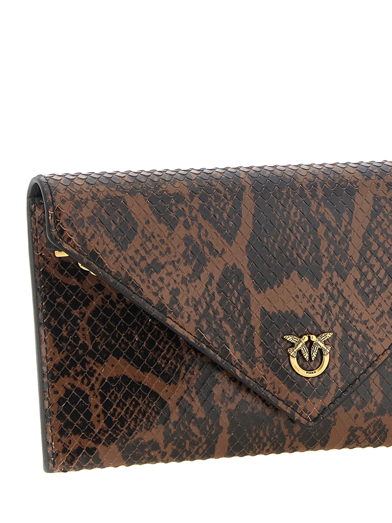 Brown Calfskin Clutch Bag