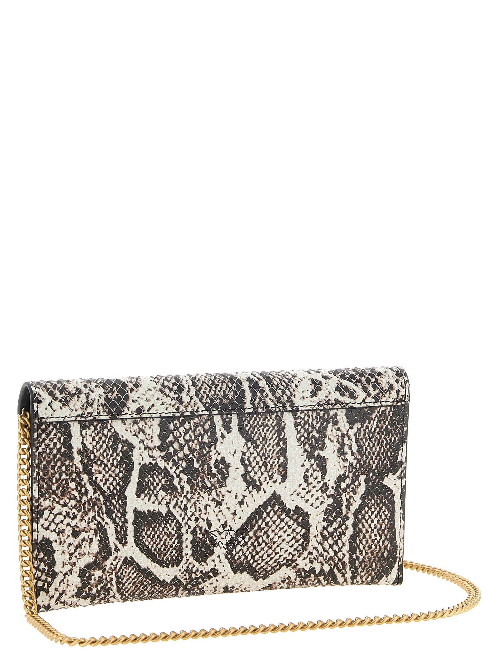 Beige Calfskin Clutch Bag