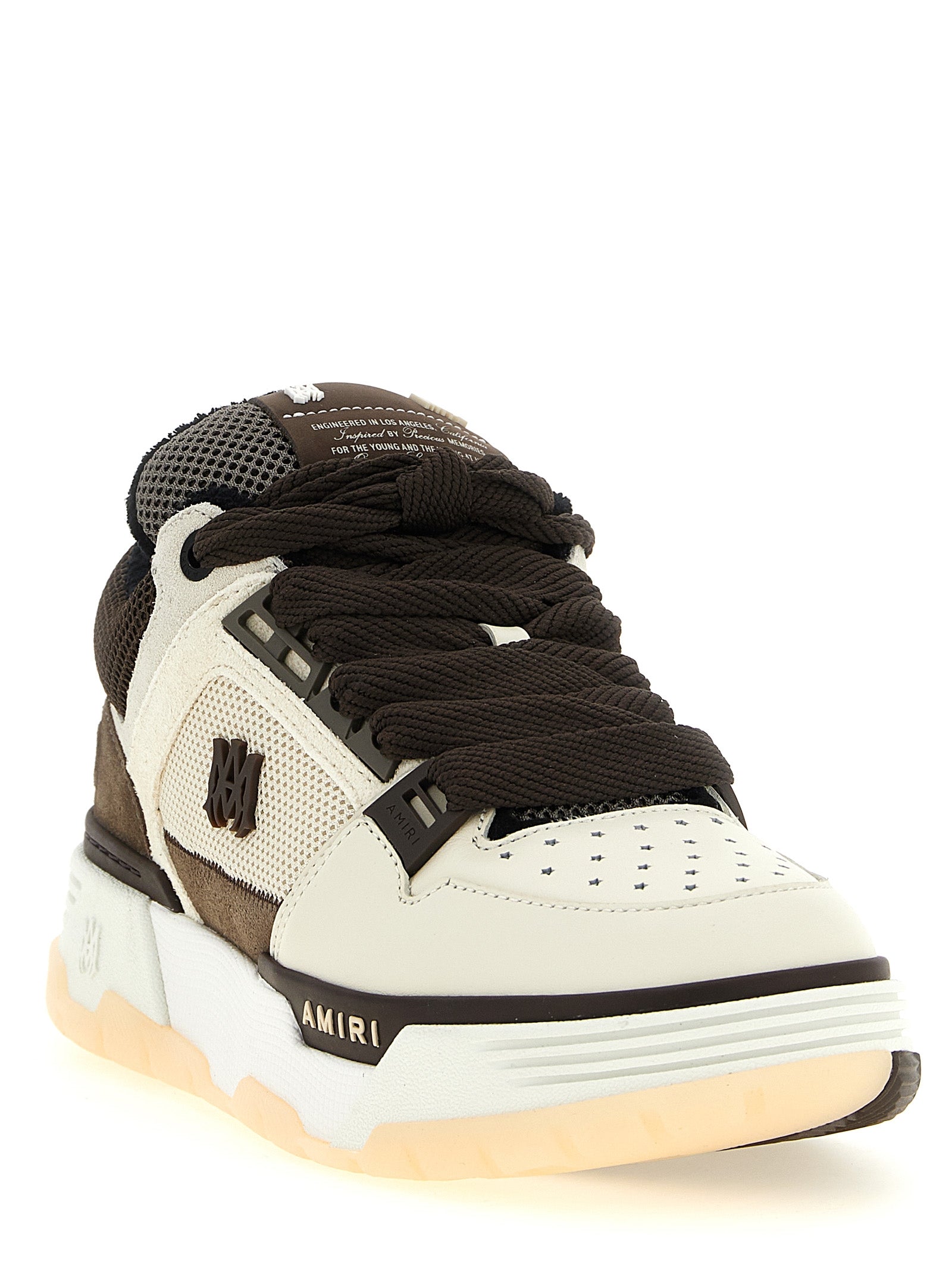 Brown Calfskin Chunky Sneakers