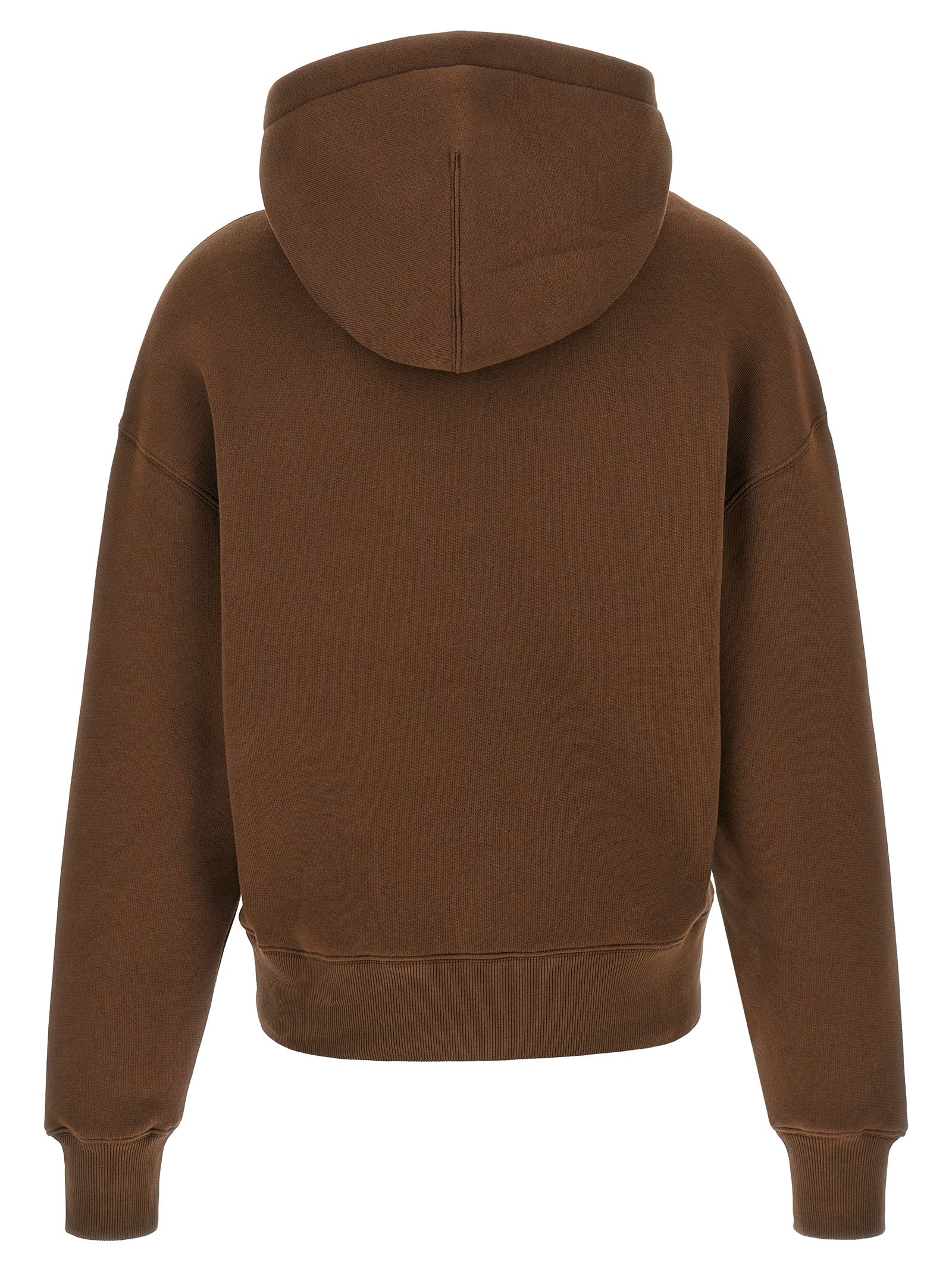 Brown Cotton Hoodie