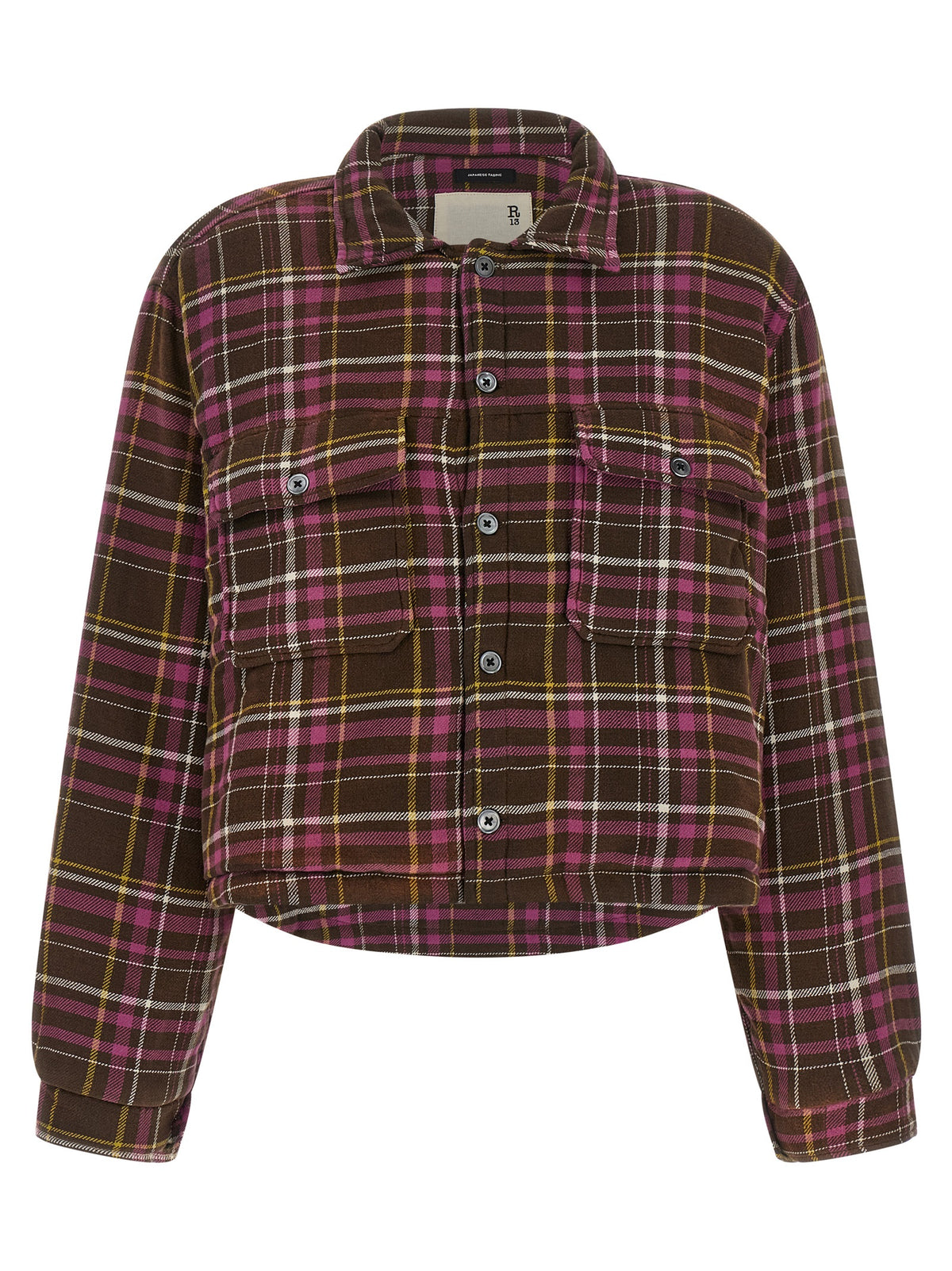 Brown Cotton Shell Jacket