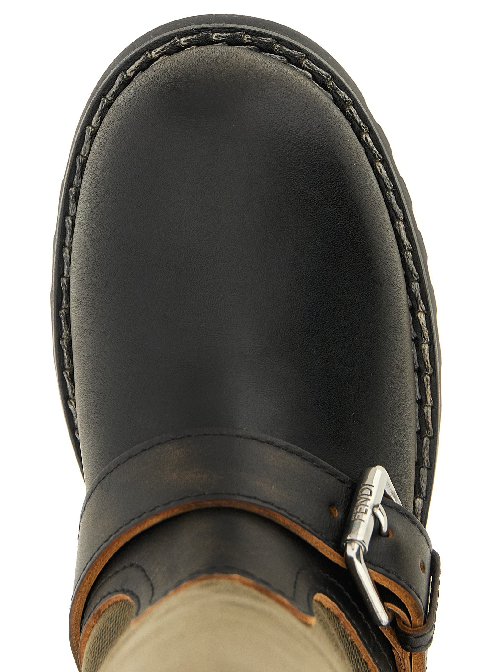 Bicolor Calfskin Over The Knee