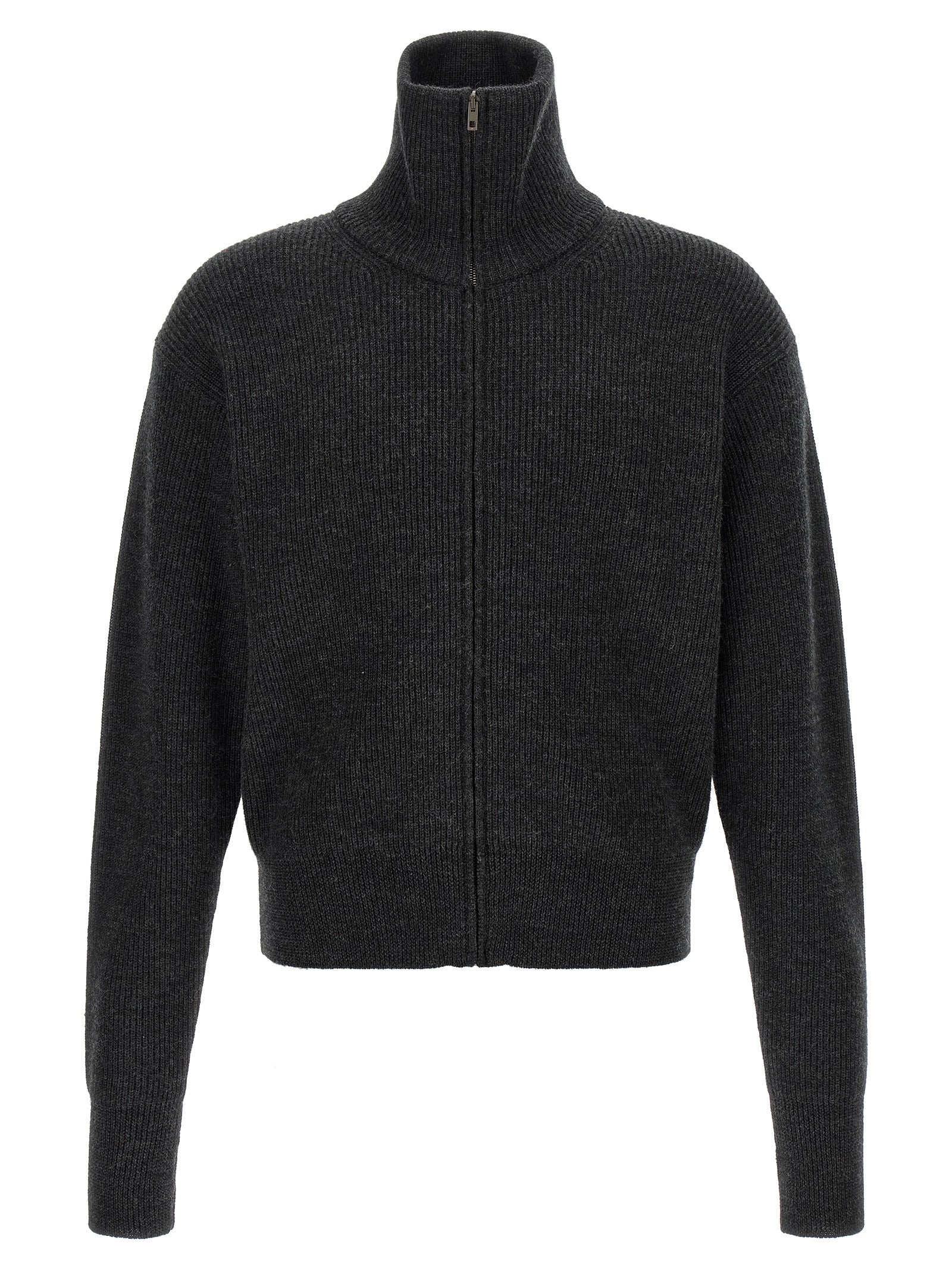 Gray Wool Cardigan