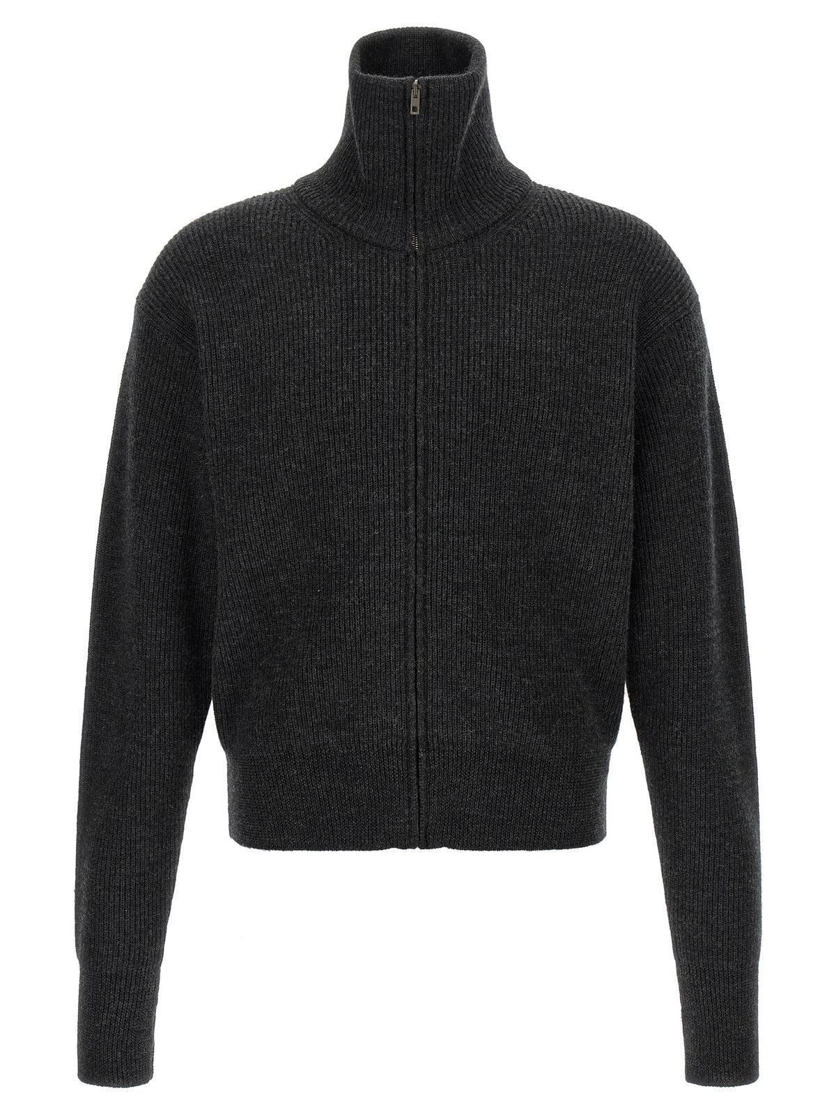 Gray Wool Cardigan