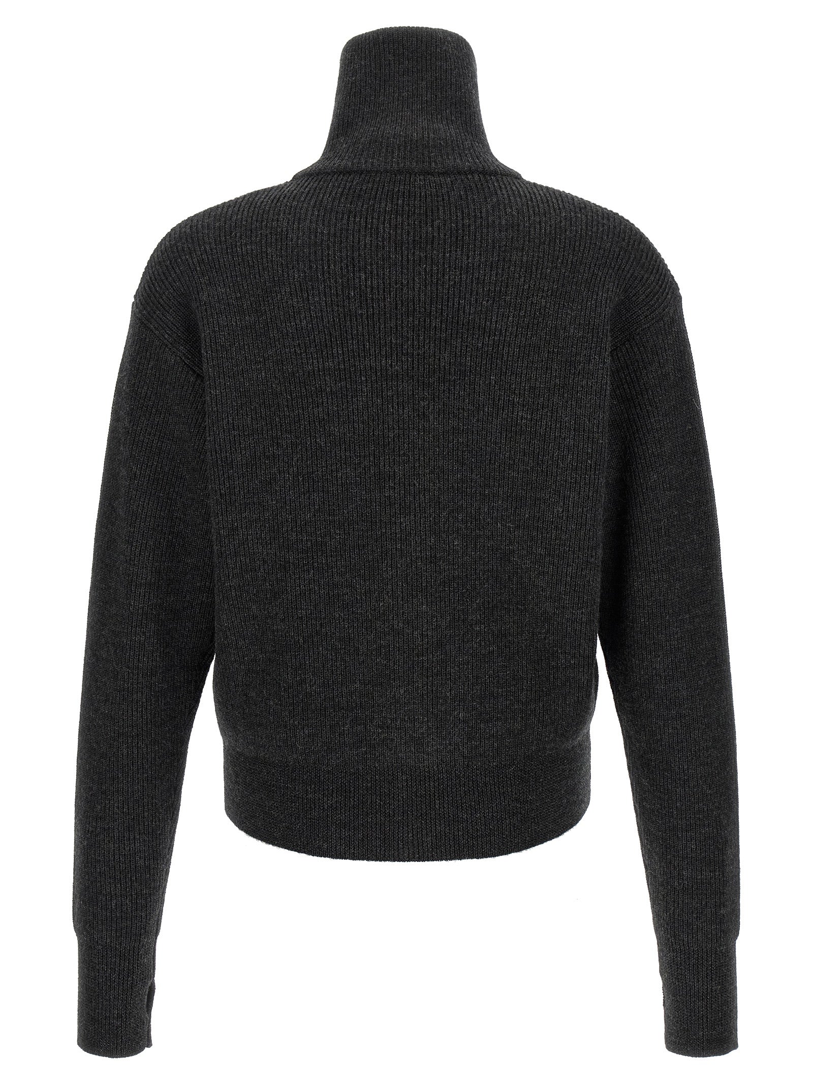 Gray Wool Cardigan