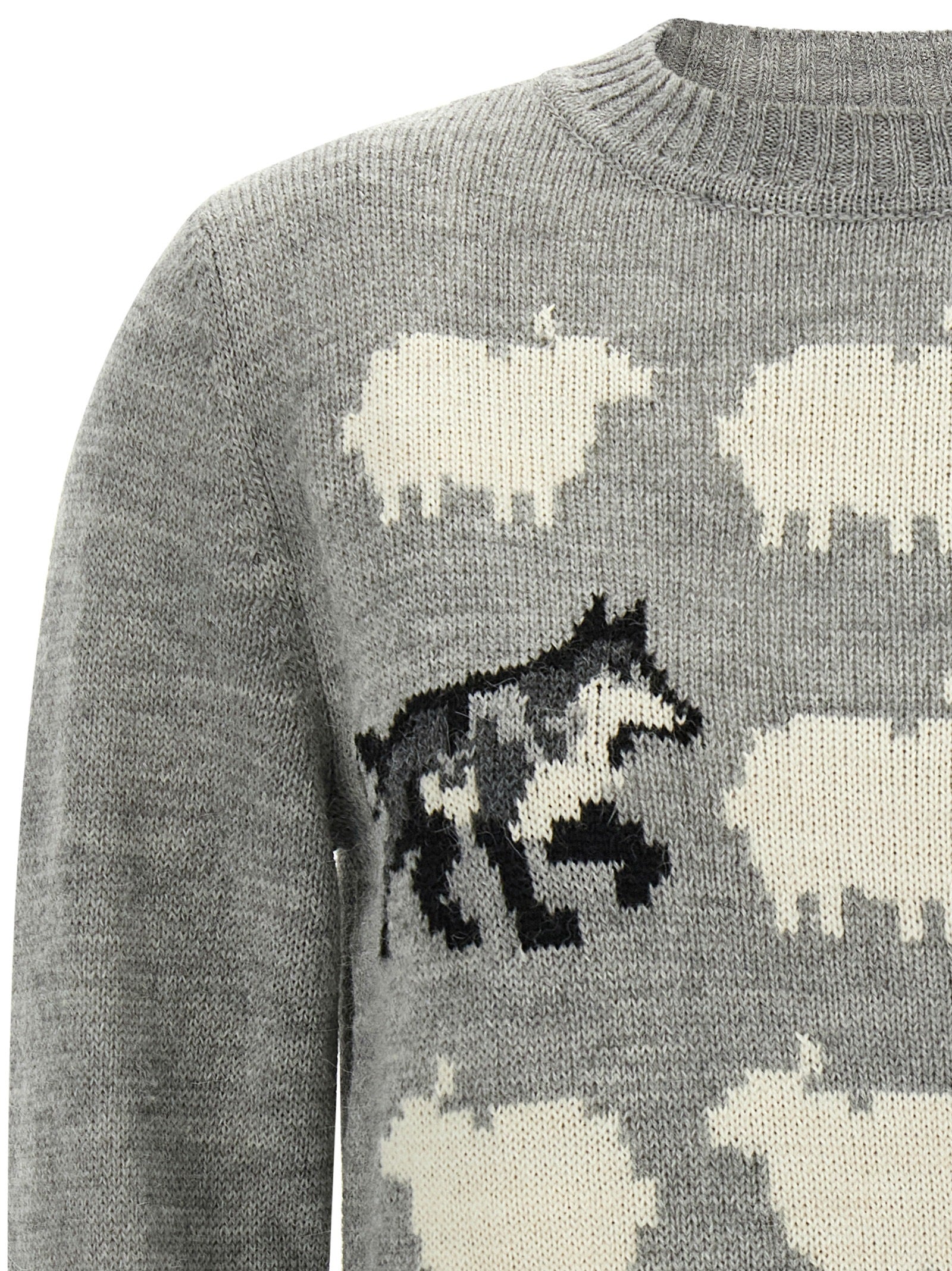 Gray Acetate Cardigan