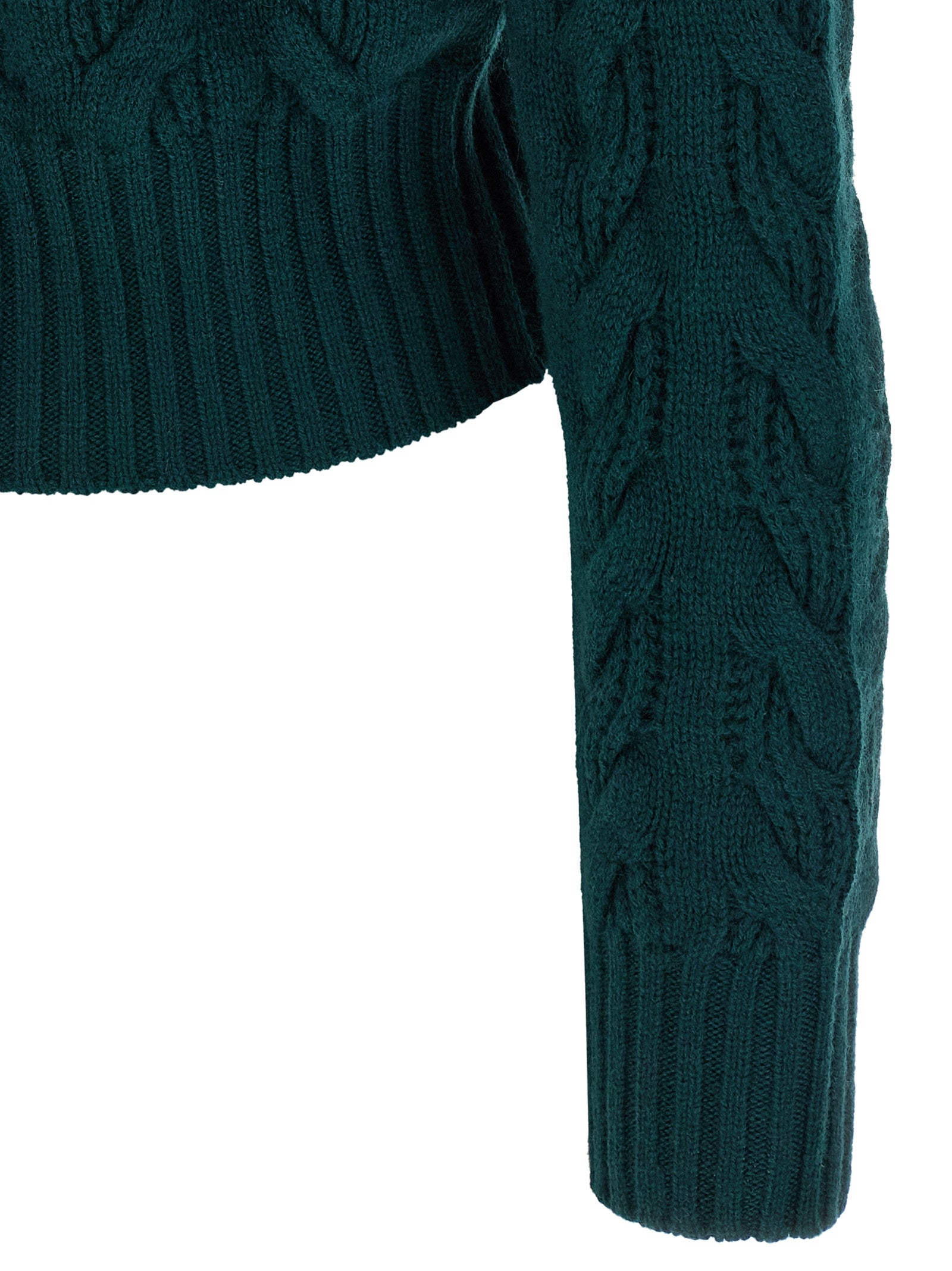 Bicolor Wool Cardigan