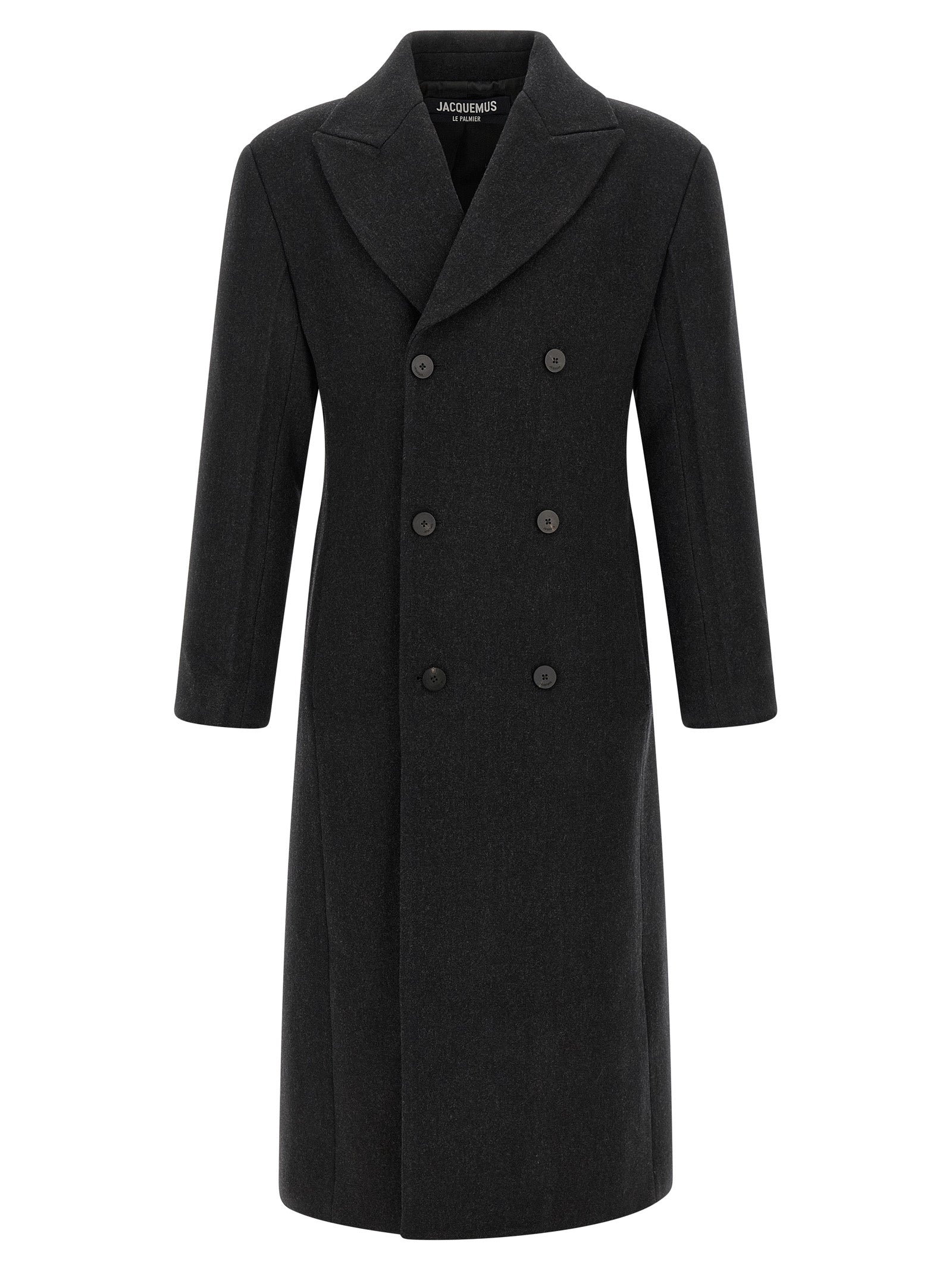 Gray Virgin Wool Coat