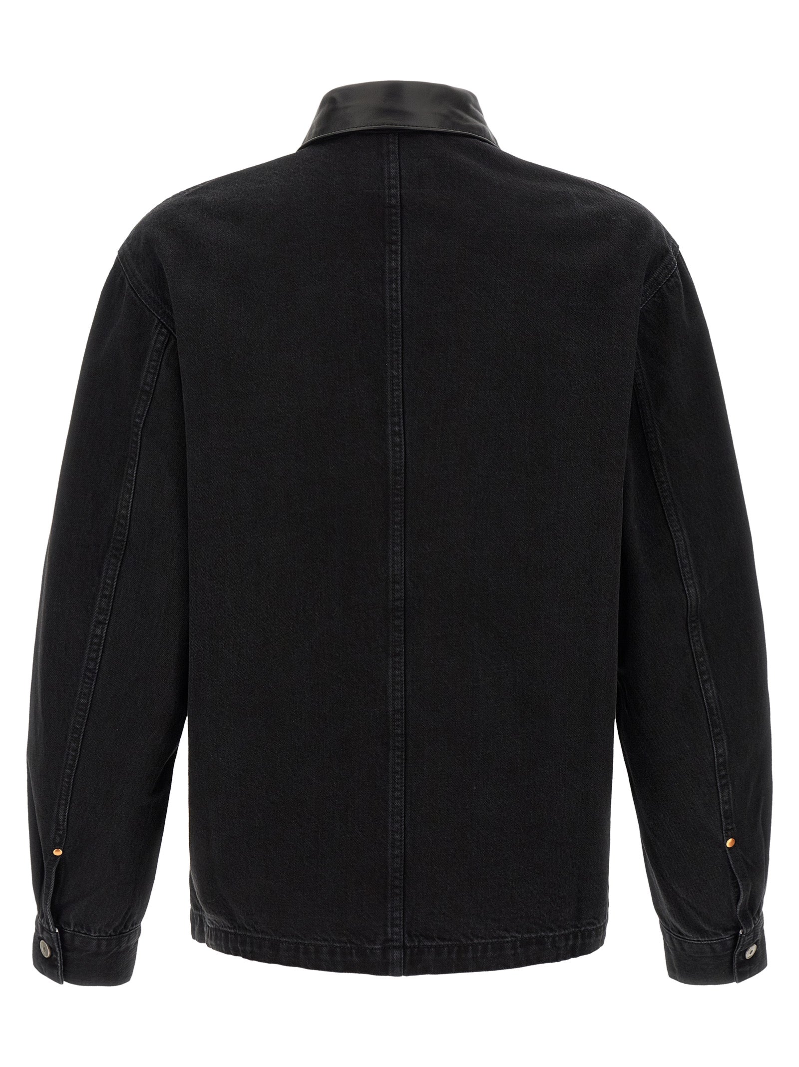 Black Cotton Denim Jacket