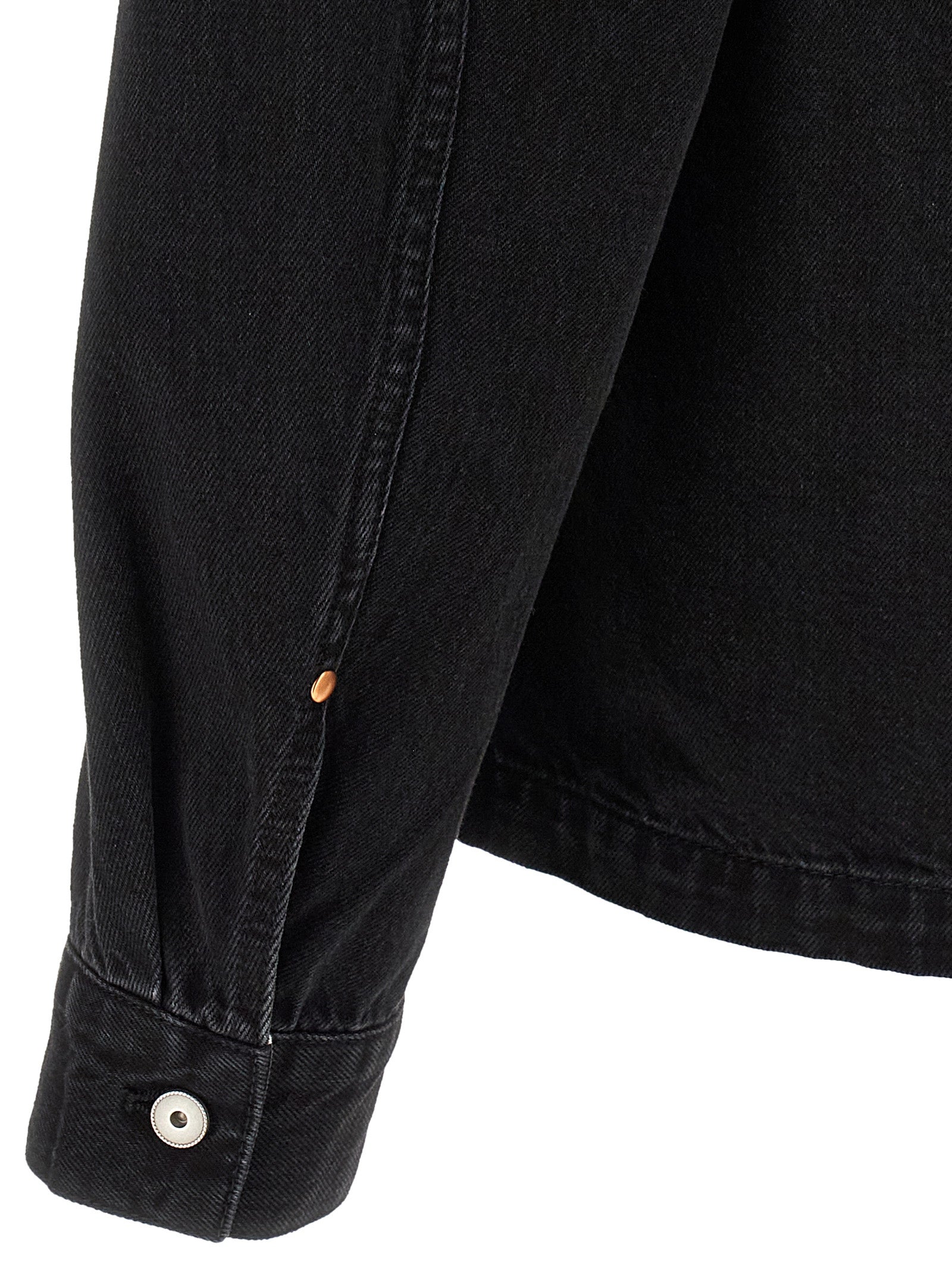 Black Cotton Denim Jacket