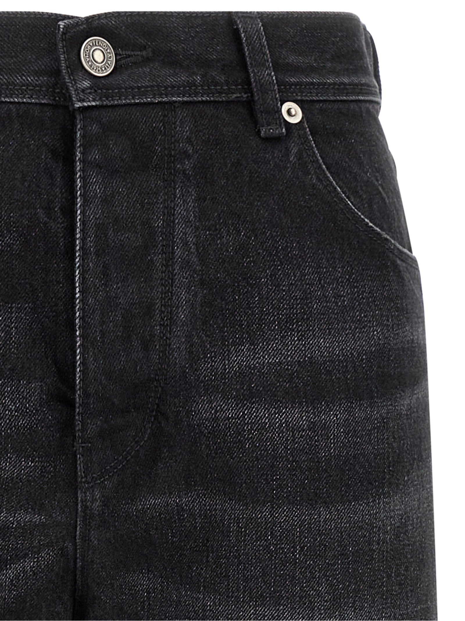 Black Cotton Jeans Denim