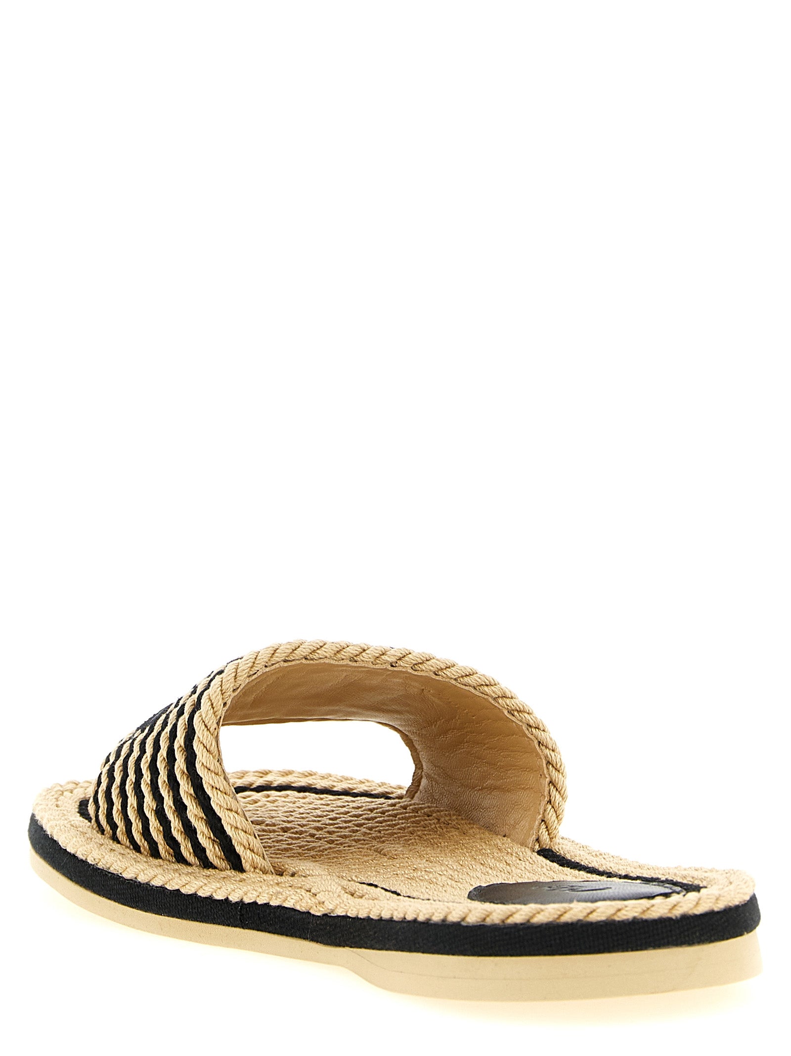 Multicolor Cotton Slides