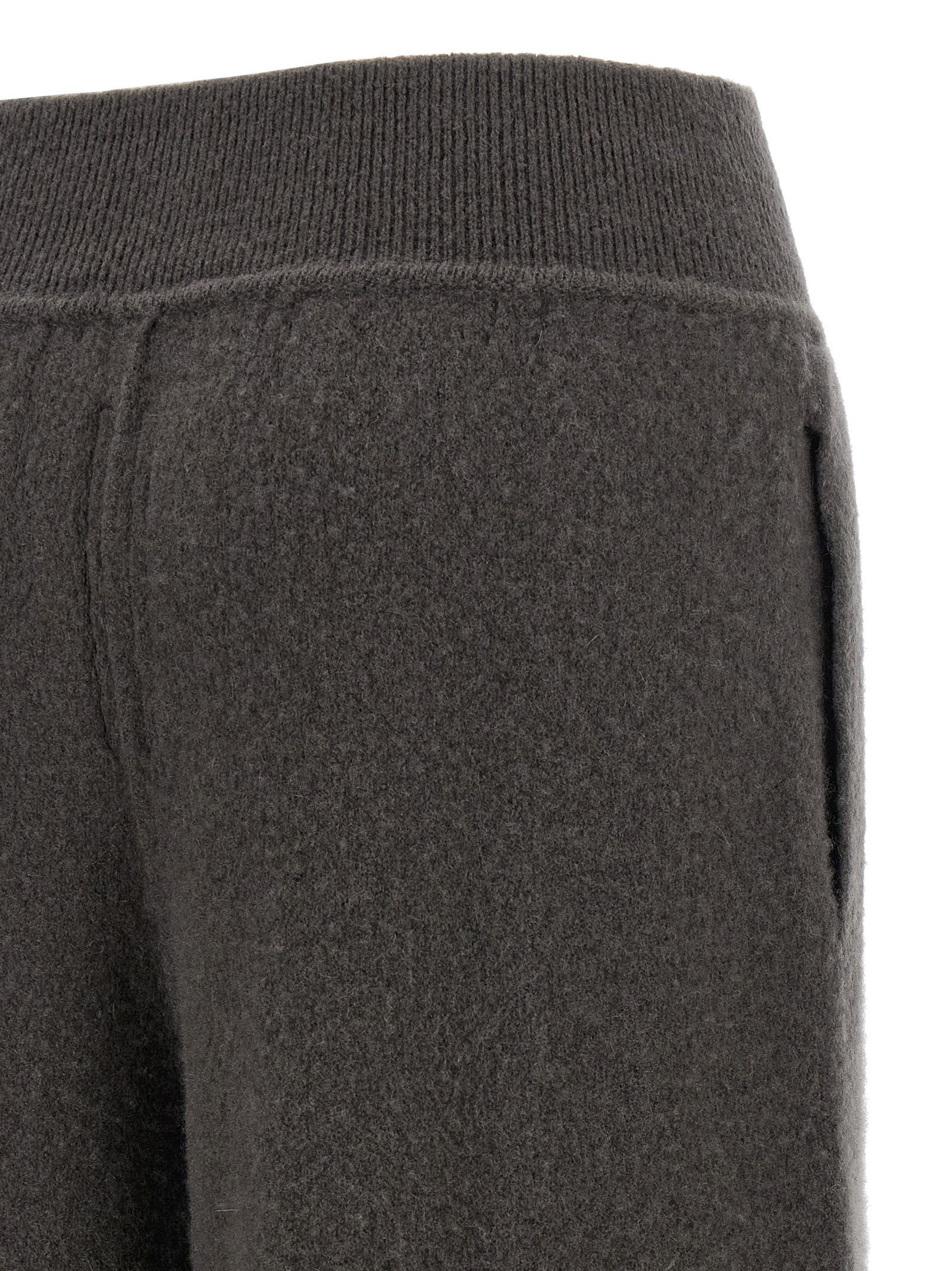 Gray Cashmere Casual Pants
