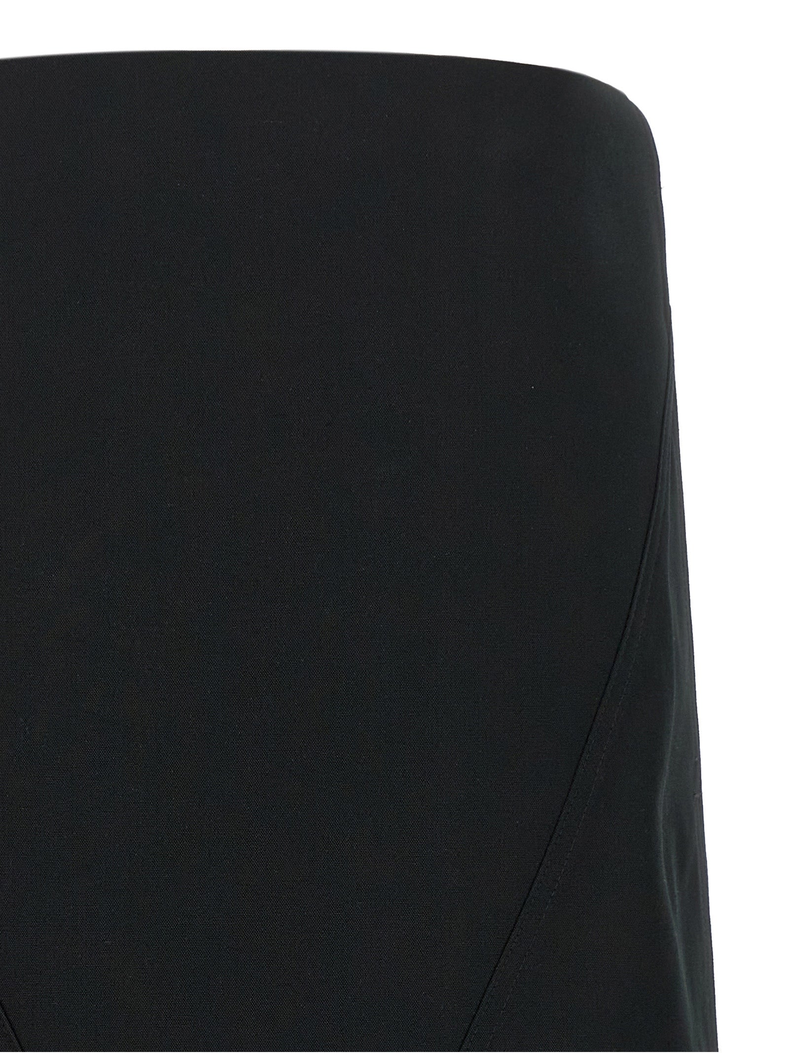 Black Polyester Short Dress