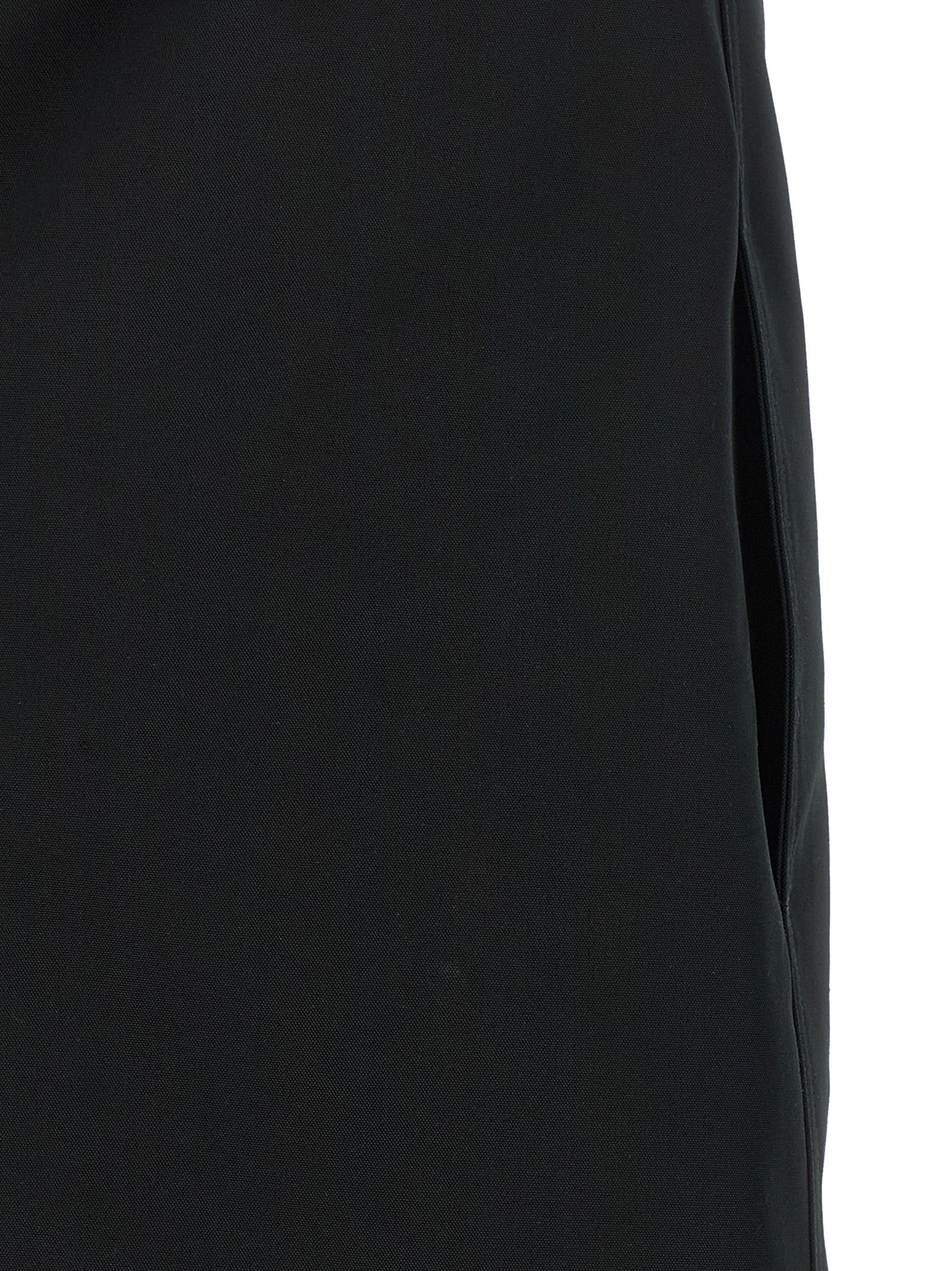 Black Polyester Short Dress