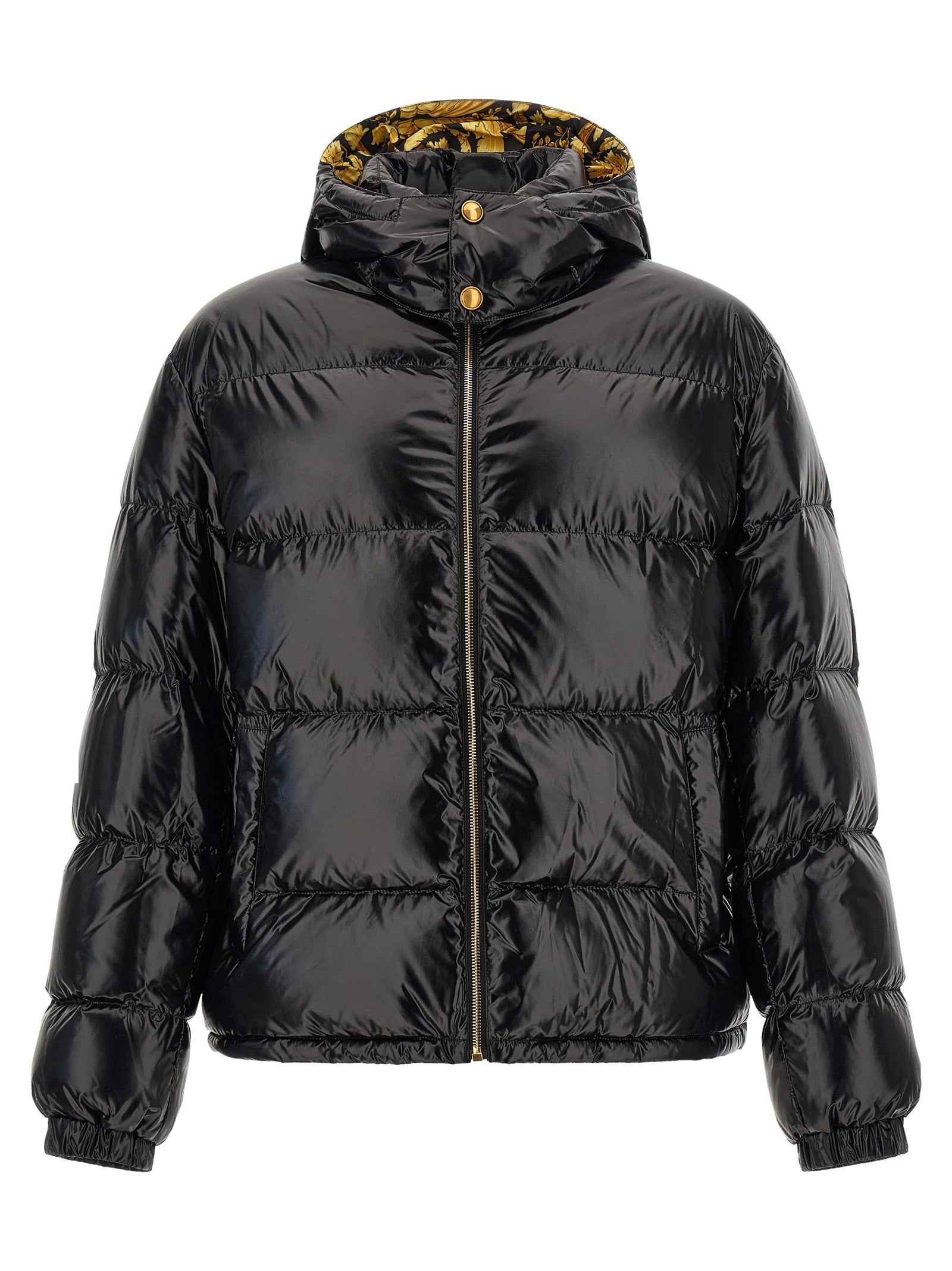 Black Nylon Full-Length Jacket