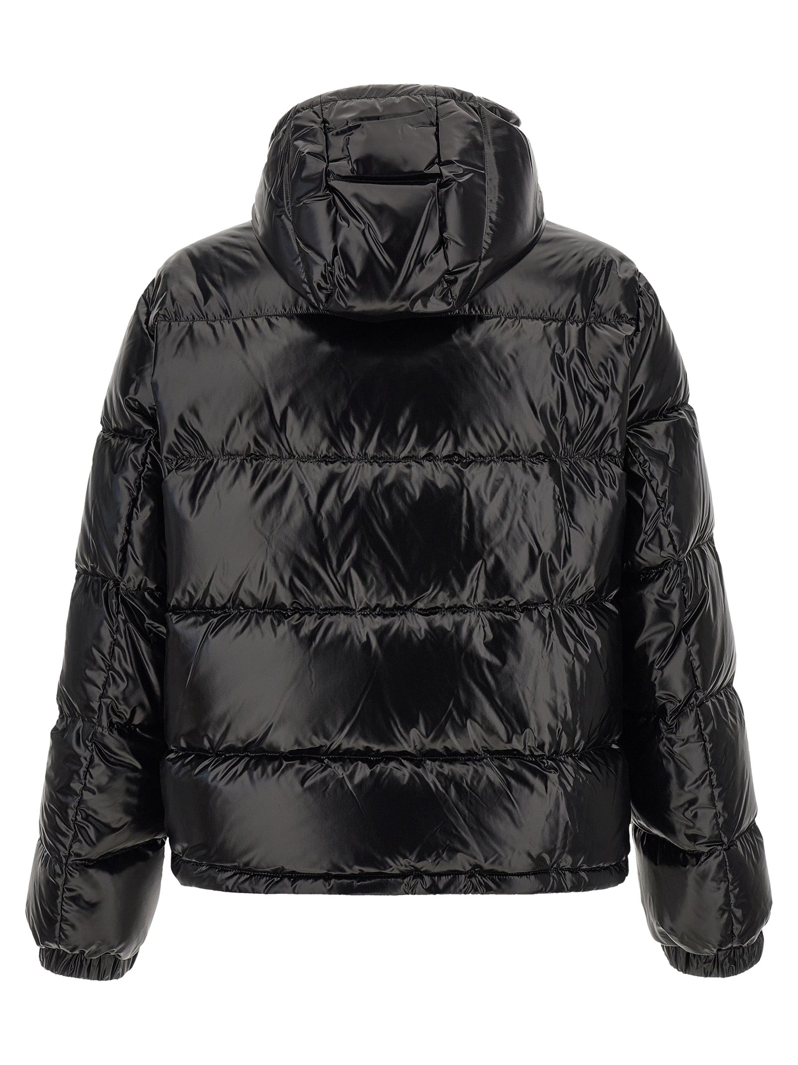 Black Nylon Full-Length Jacket