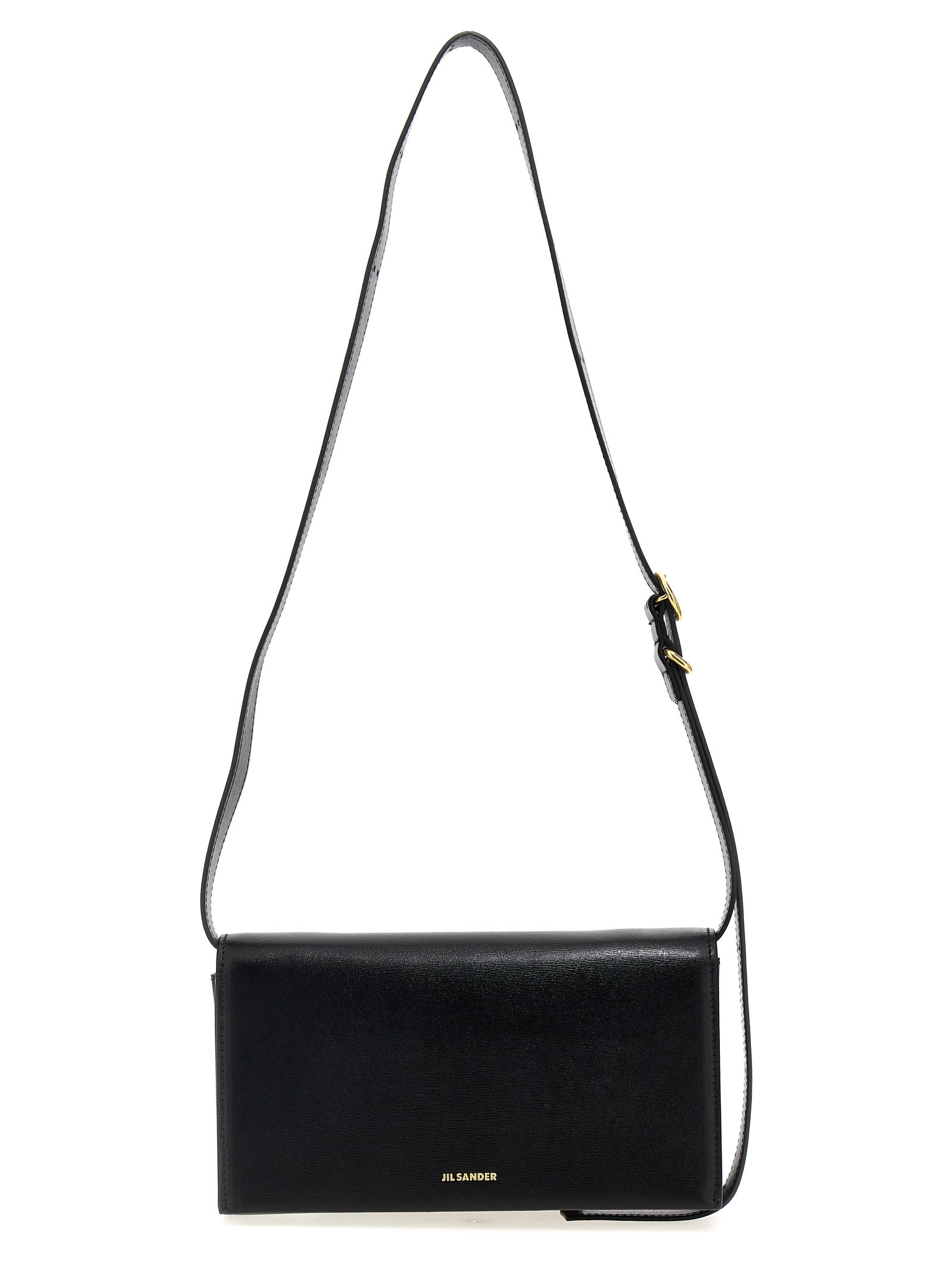 Black Leather Crossbody Bag