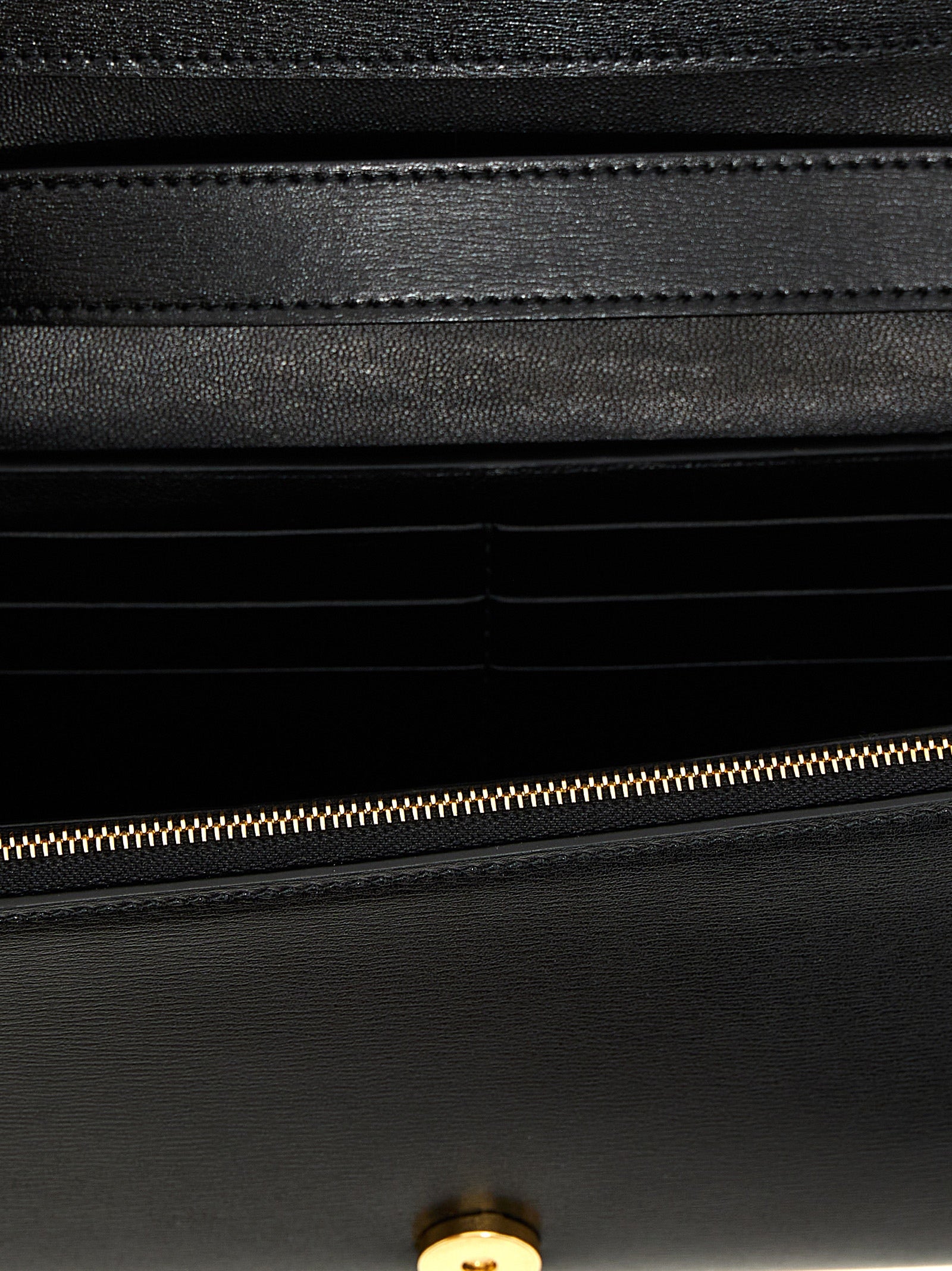 Black Leather Crossbody Bag