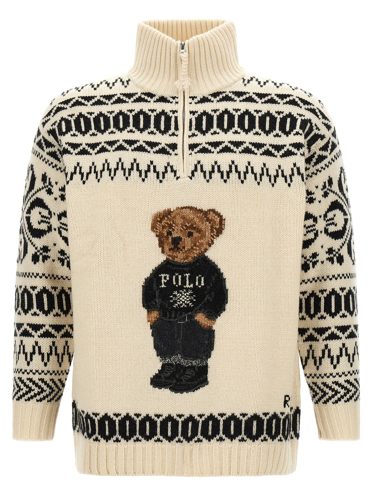 Bicolor Wool Cardigan
