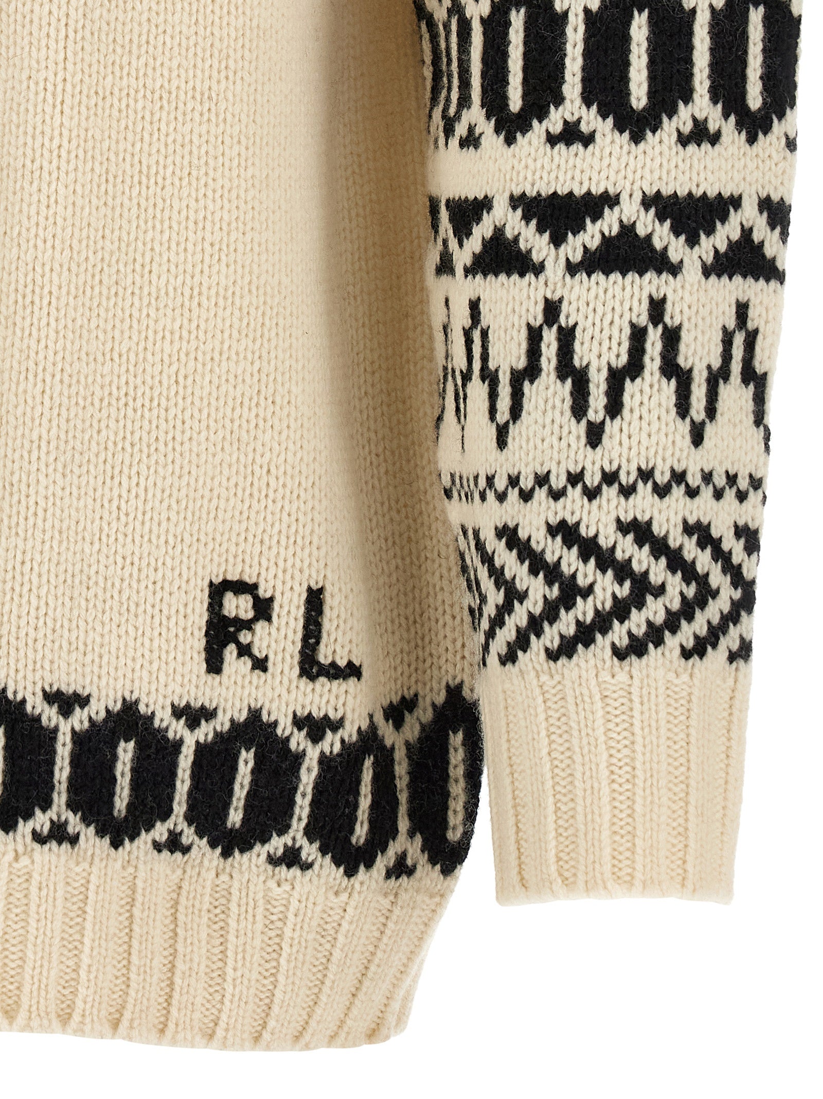 Bicolor Wool Cardigan