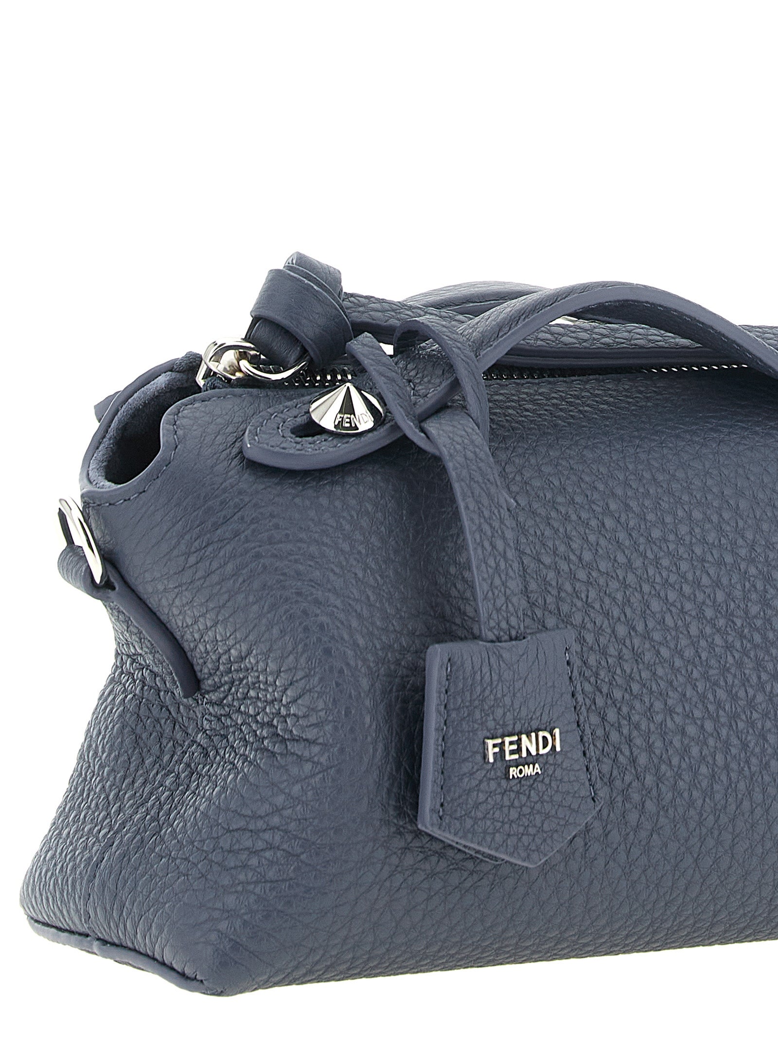 Blue Calfskin Clutch Bag