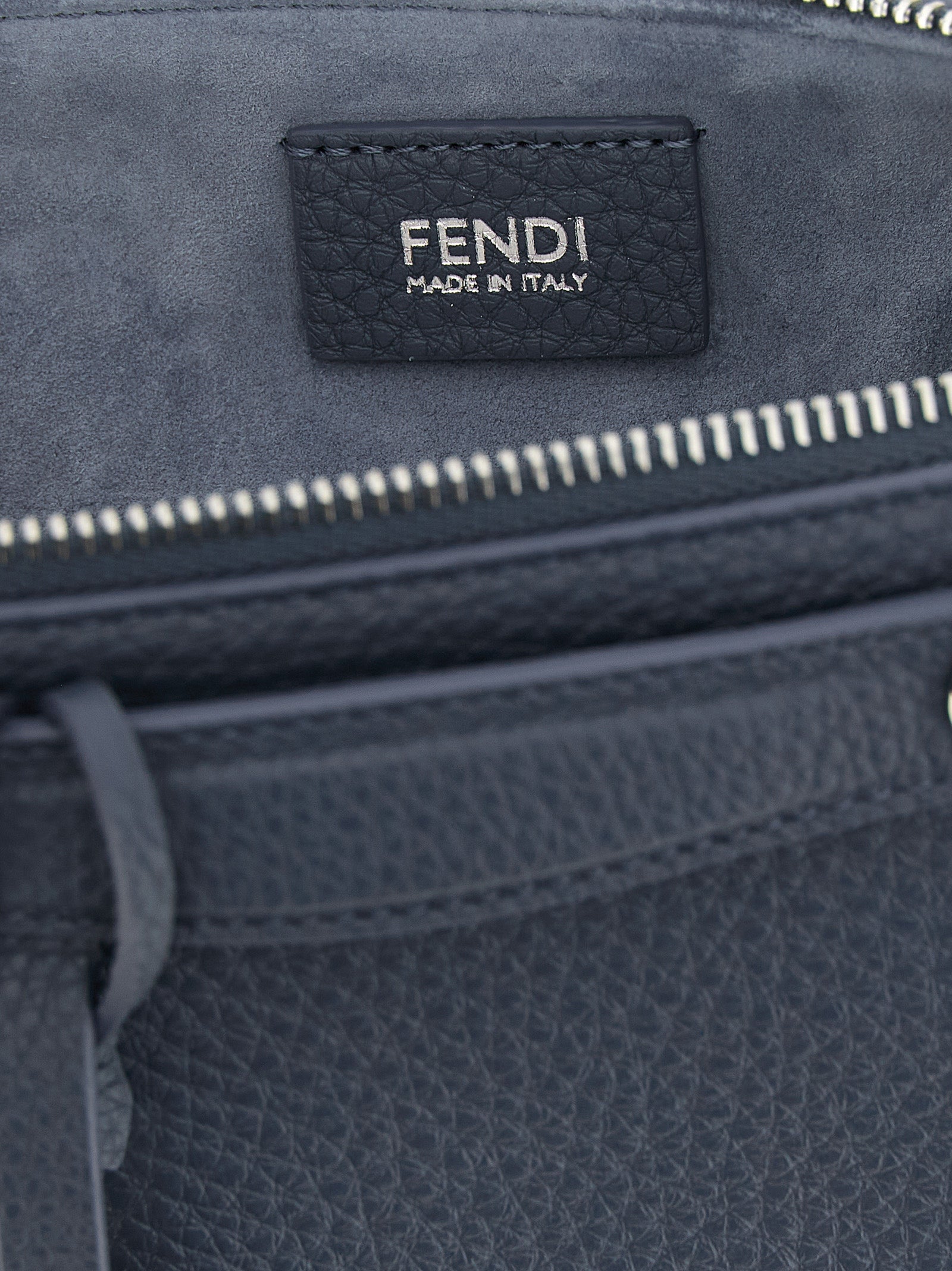 Blue Calfskin Clutch Bag