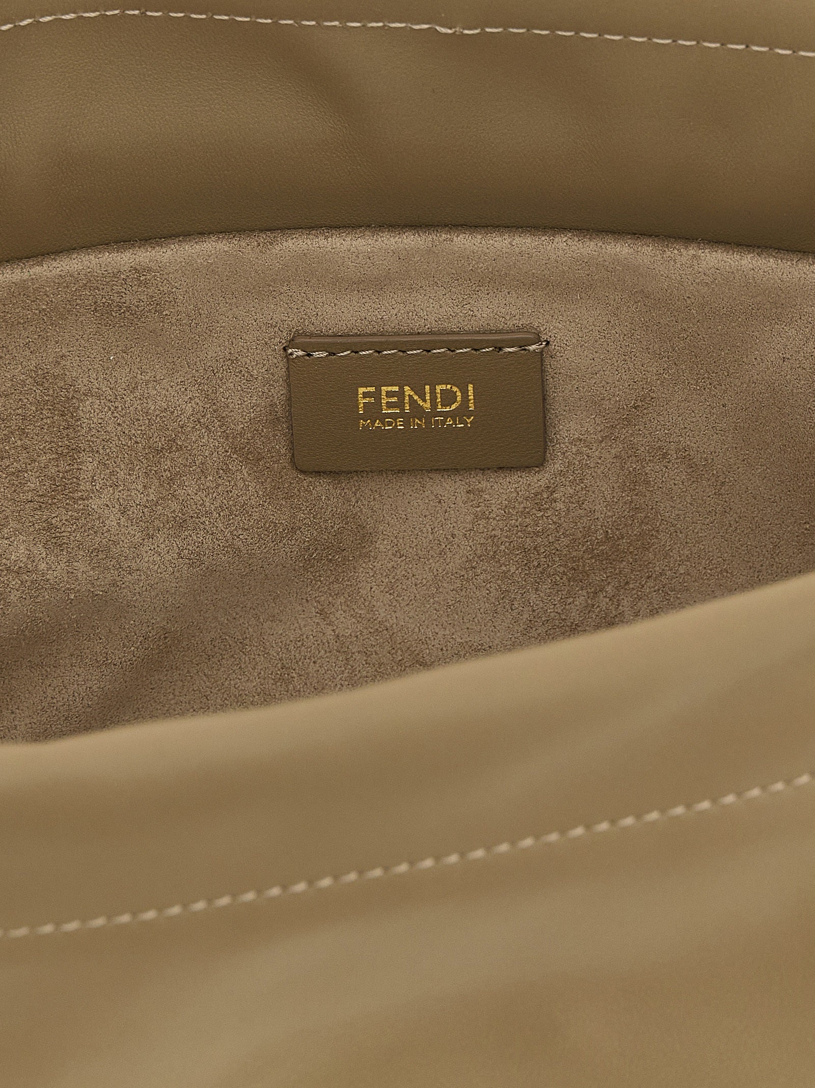 Beige Lamb Leather Handbag