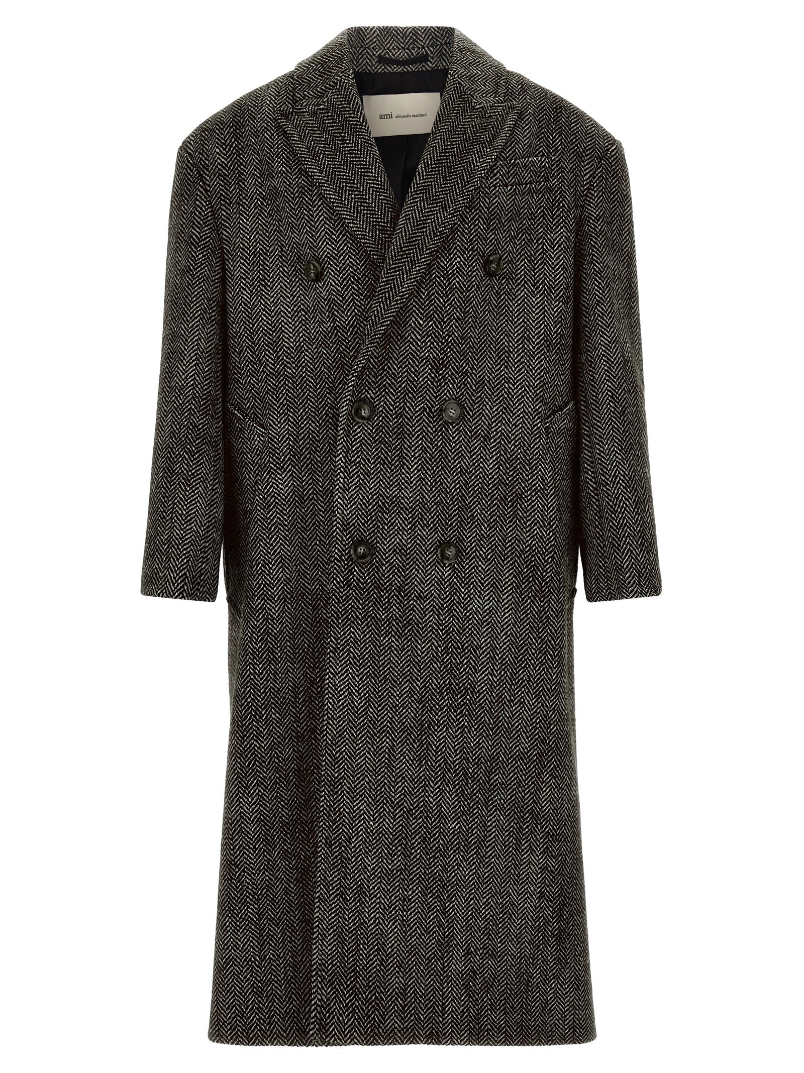 Black Virgin Wool Coat