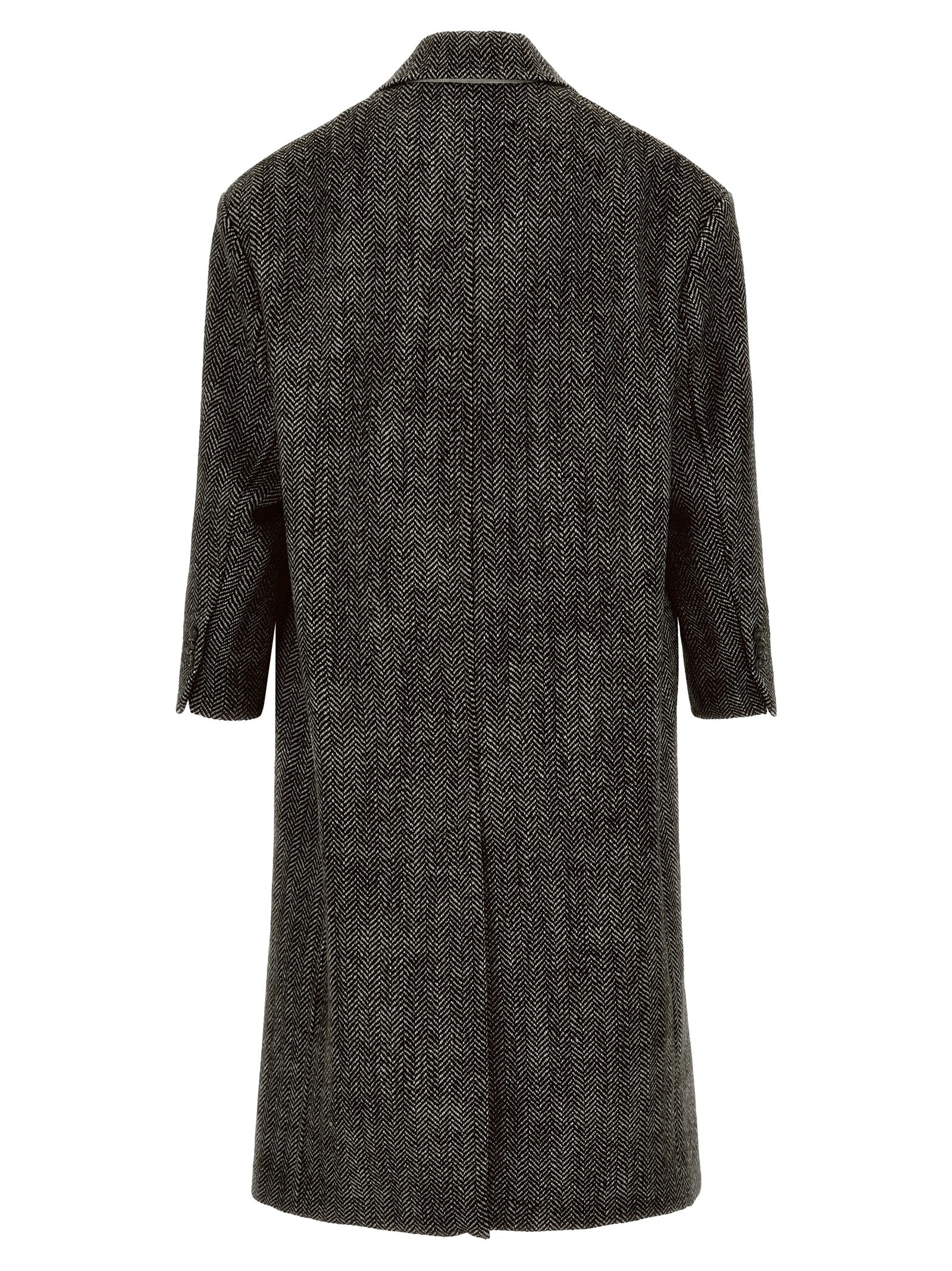 Black Virgin Wool Coat
