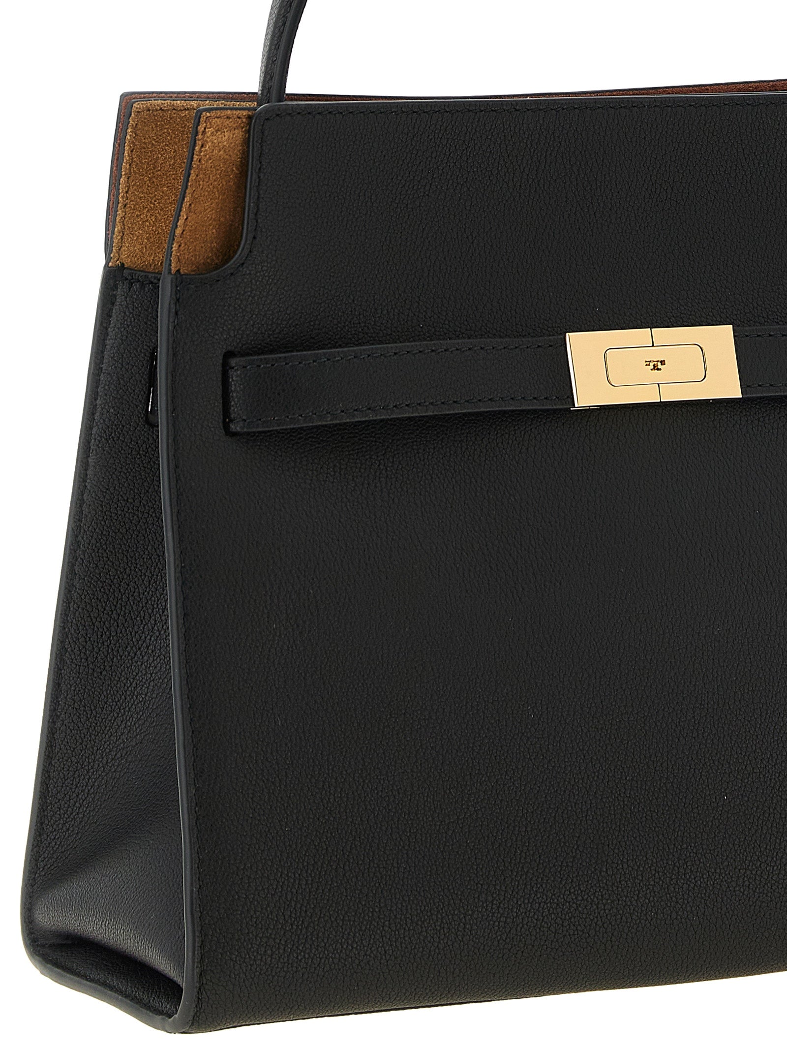 Black Lambskin Crossbody Bag