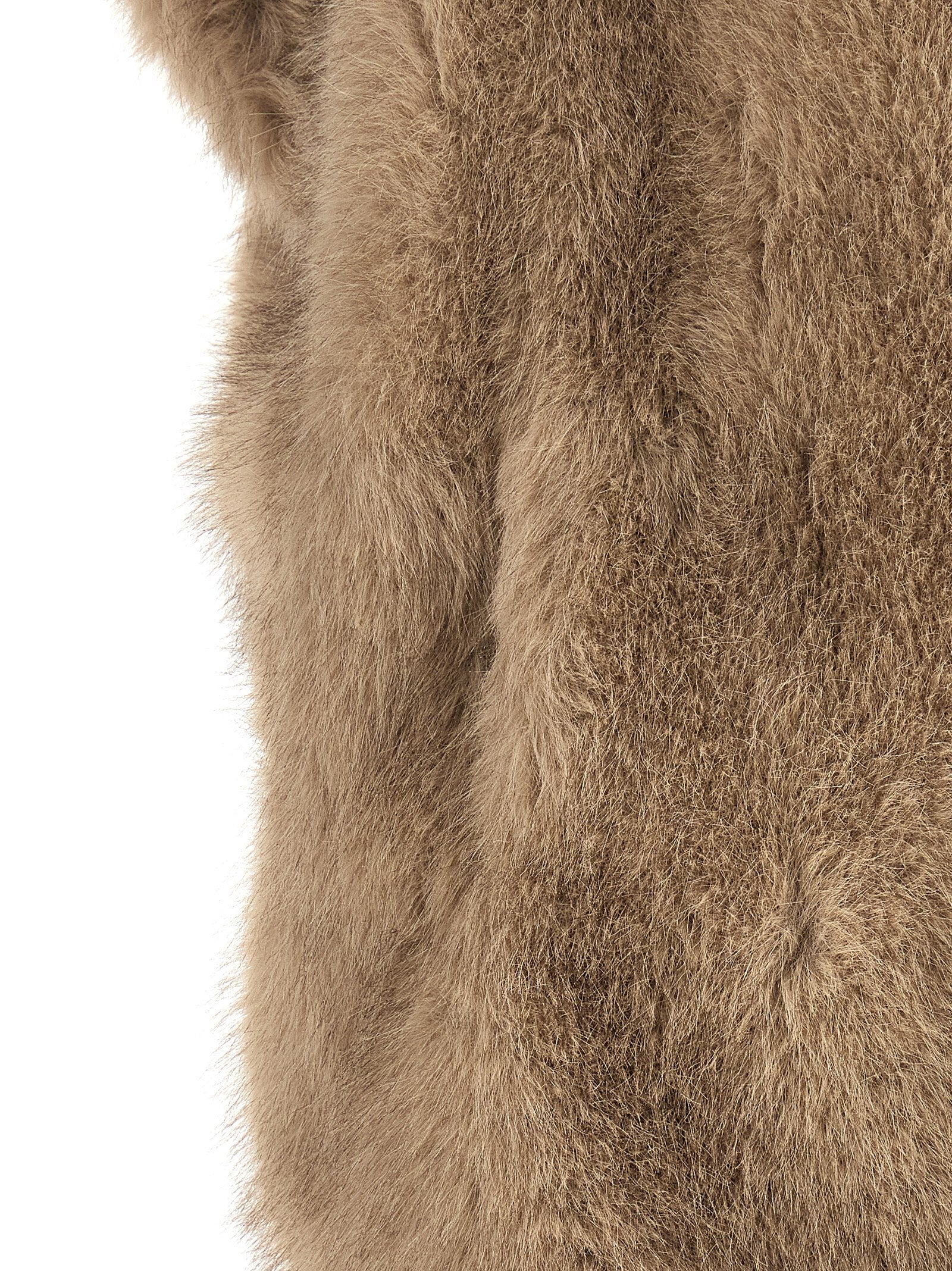 Beige Polyester Coat