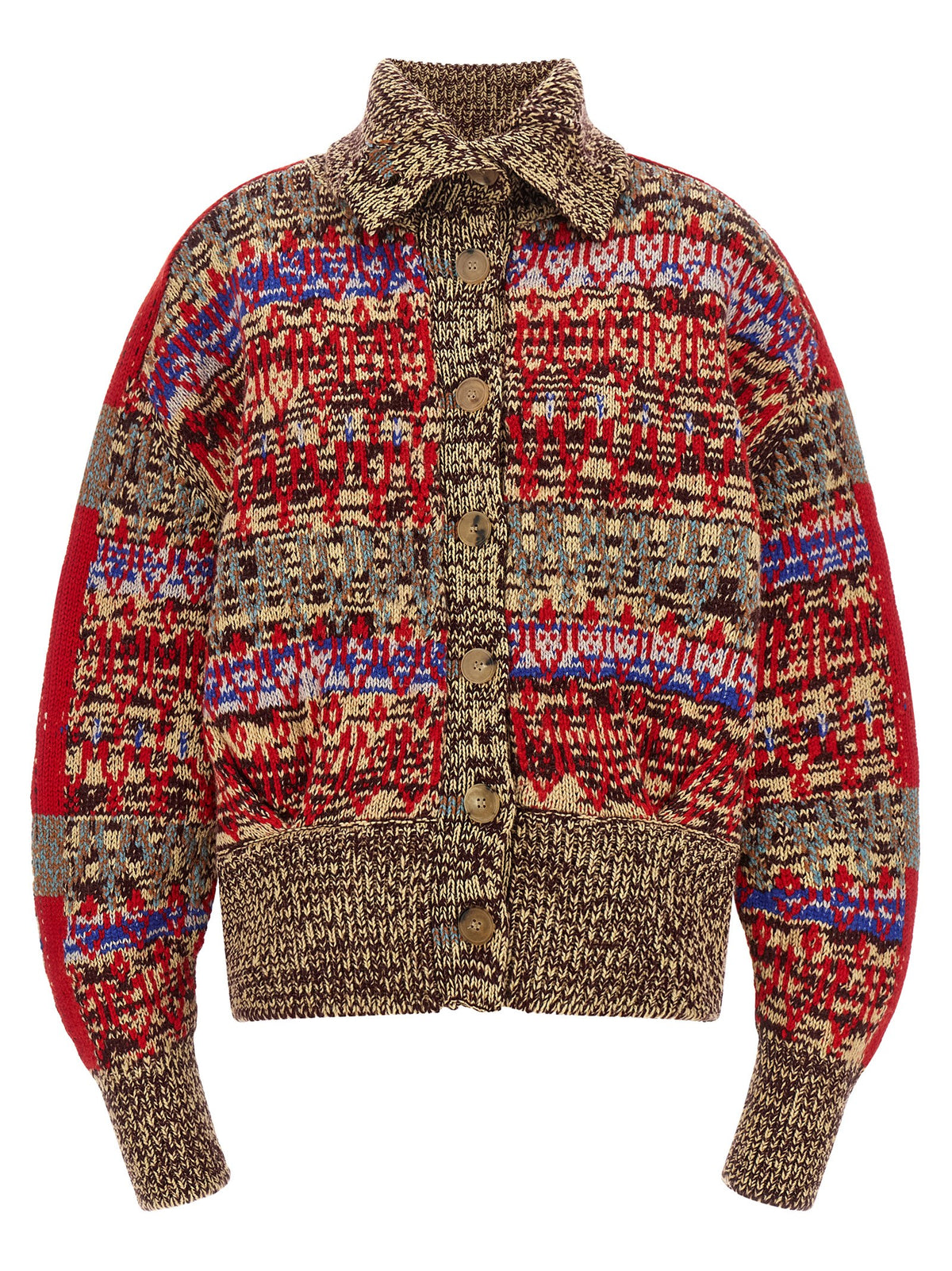 Multicolor Wool Cardigan