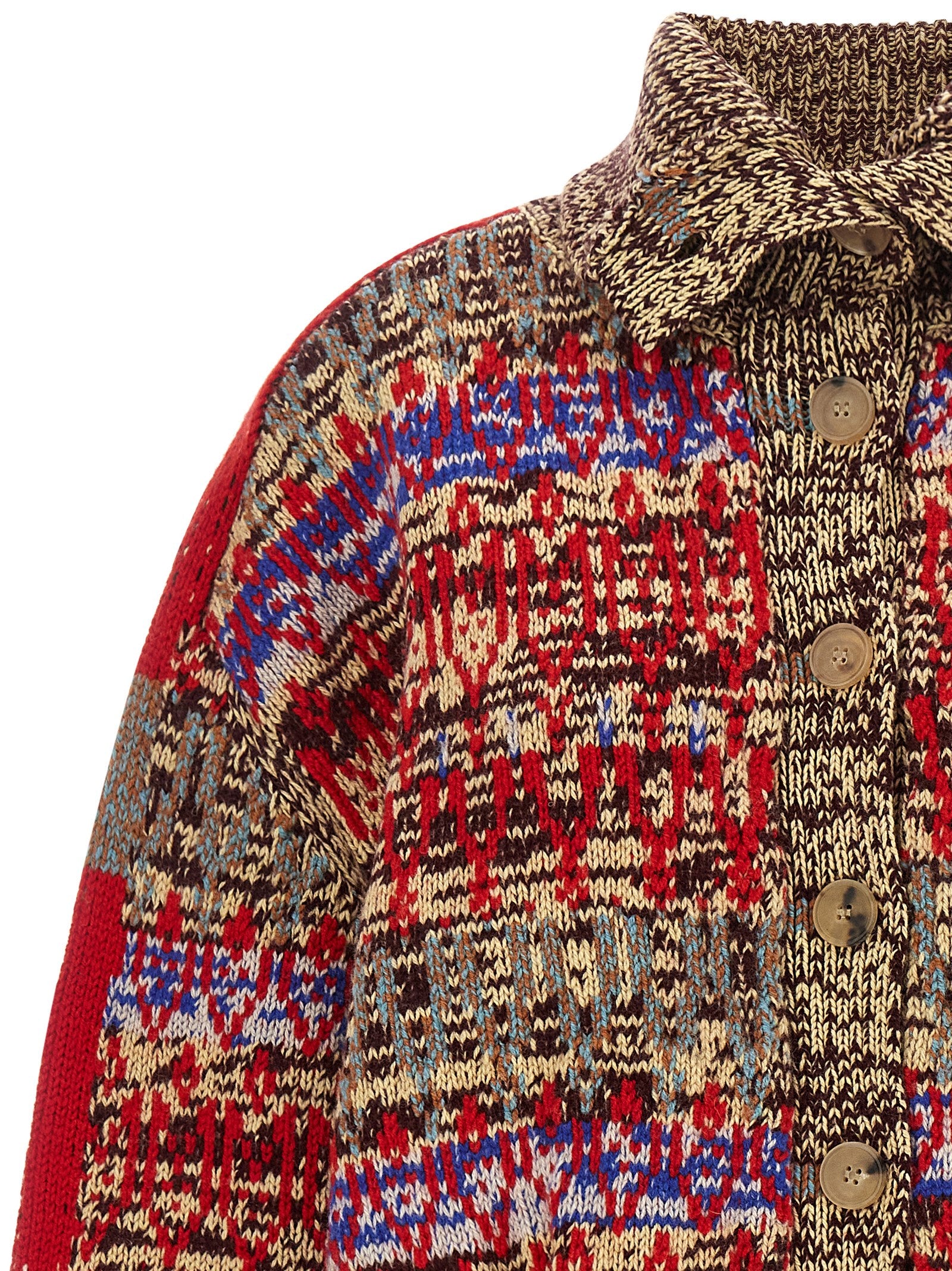 Multicolor Wool Cardigan