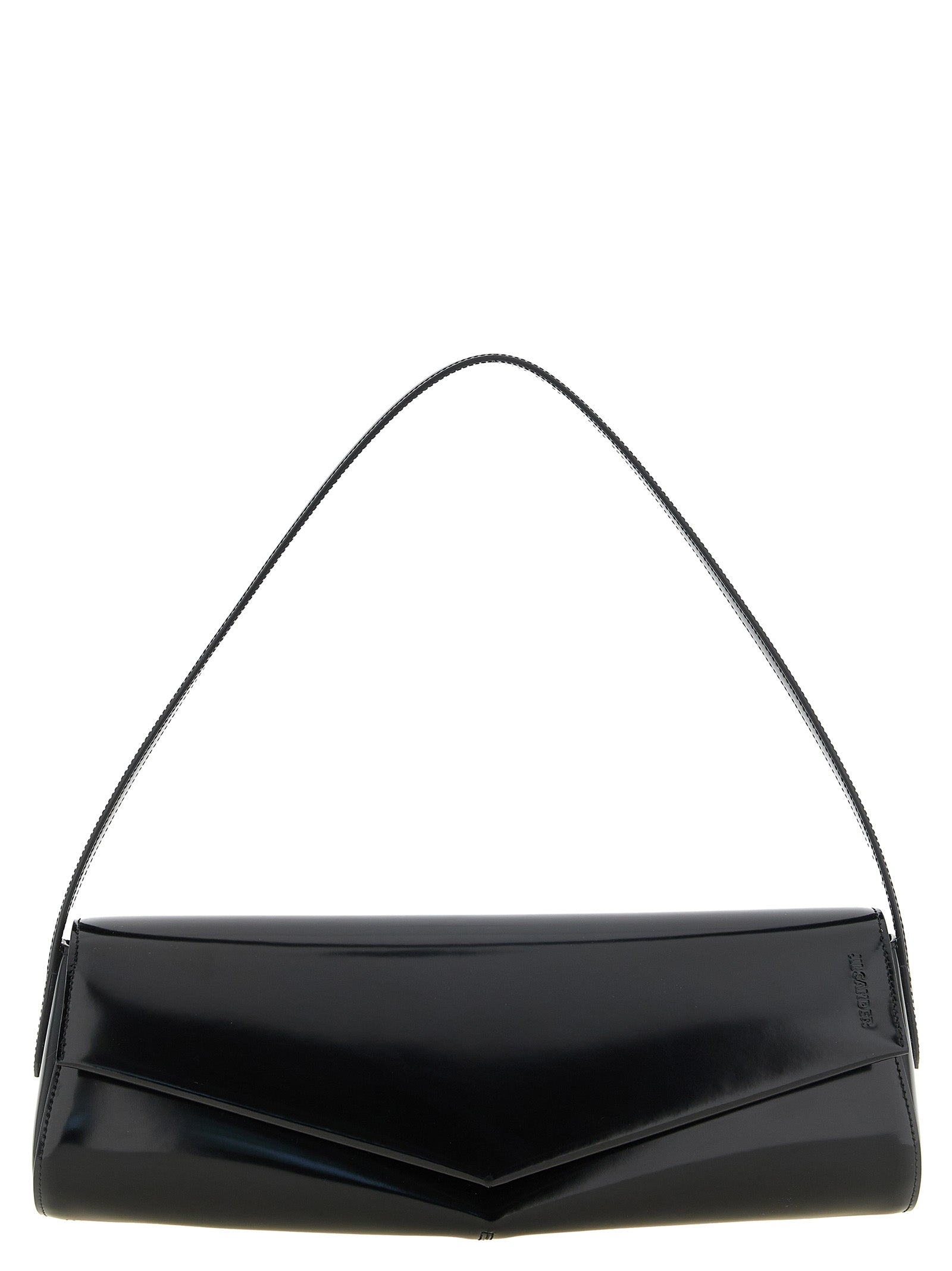 Black Calfskin Shoulder Bag