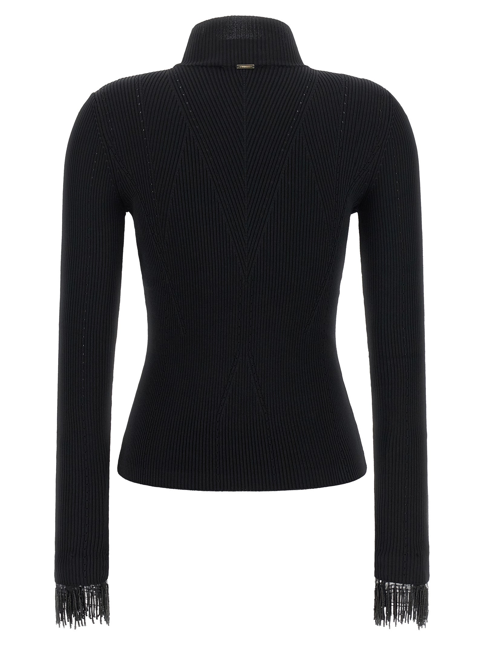 Black Viscose Cardigan