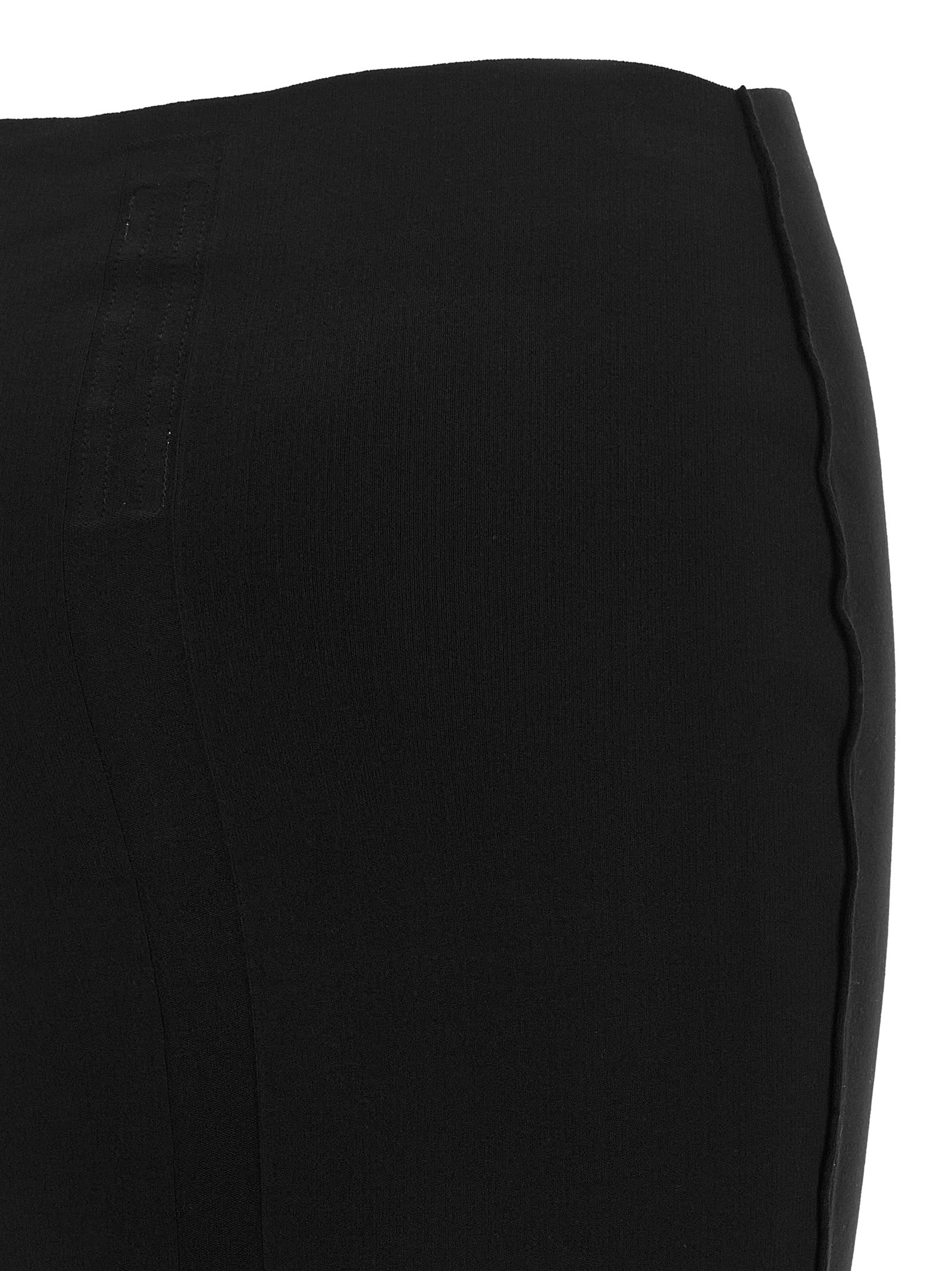 Black Viscose Mini Skirt