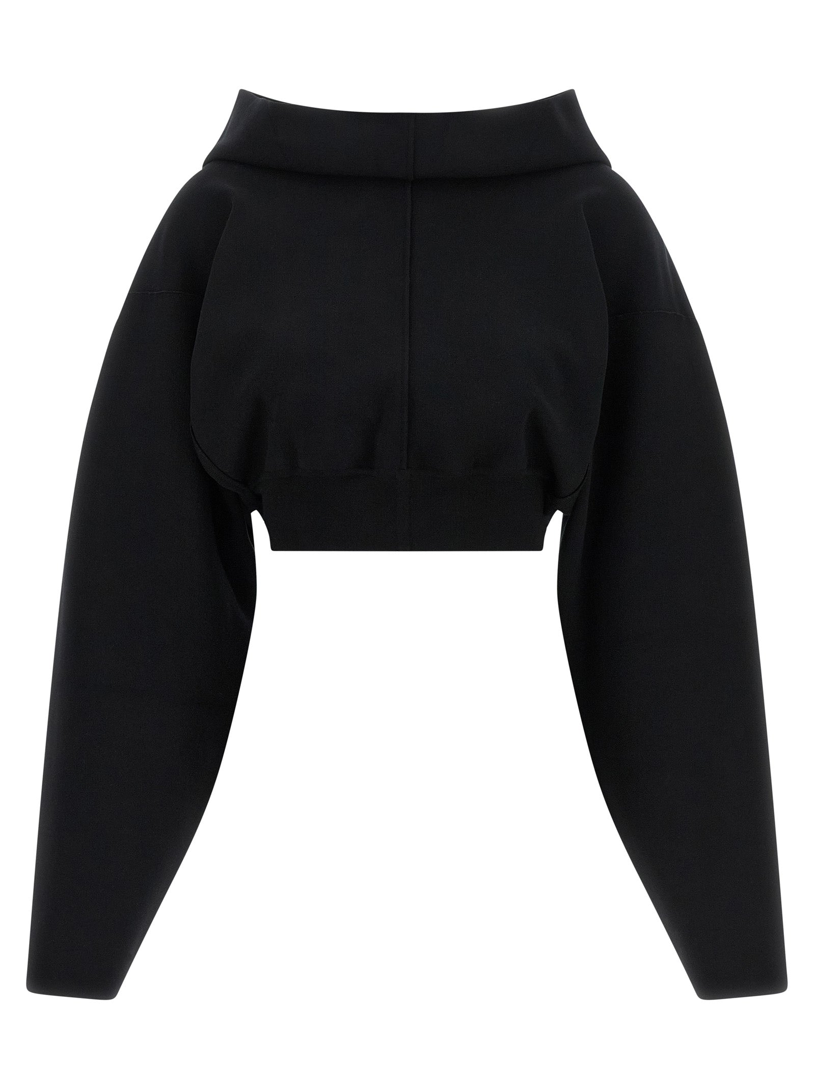 Black Viscose Sweatshirt