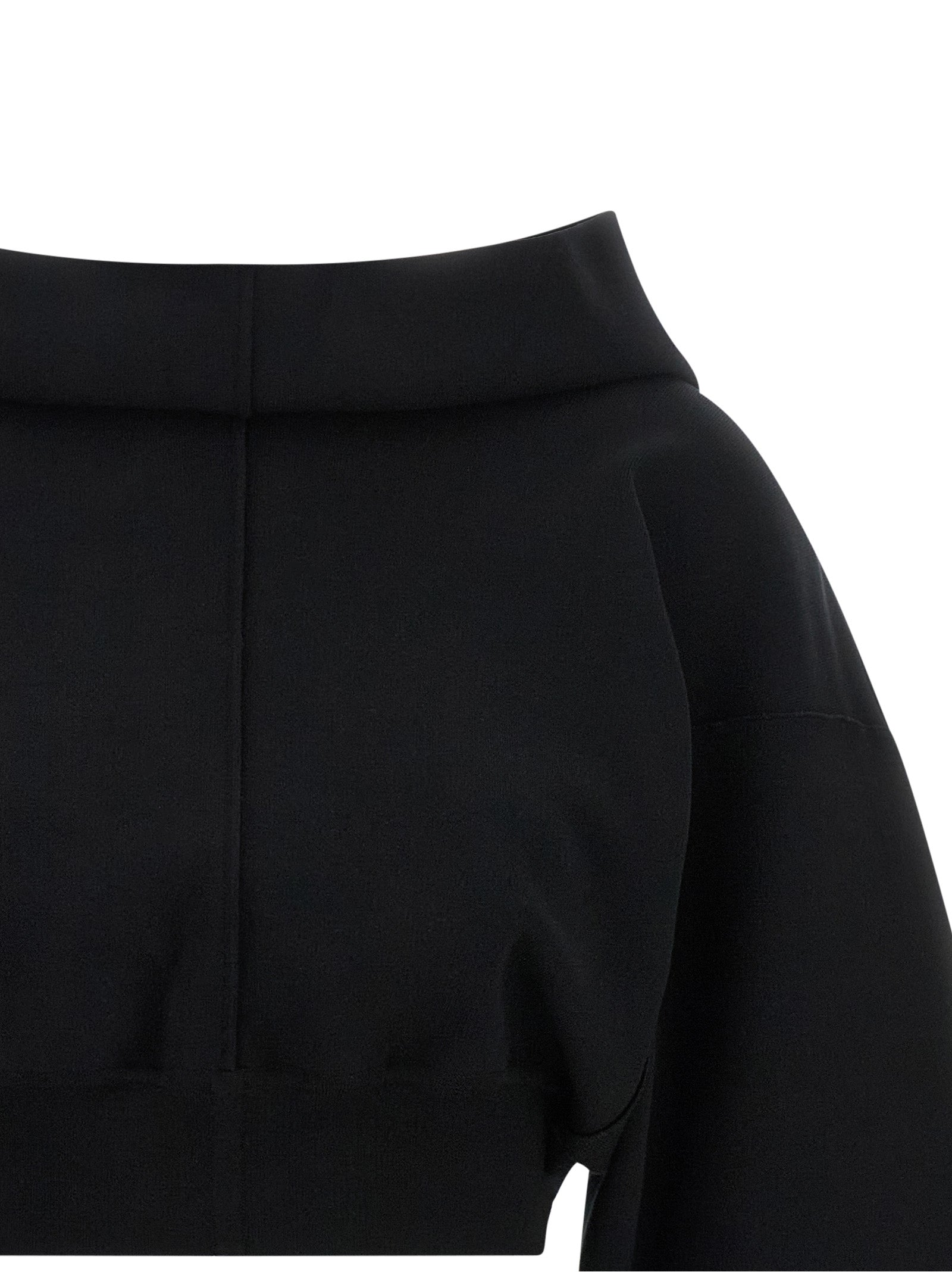 Black Viscose Sweatshirt