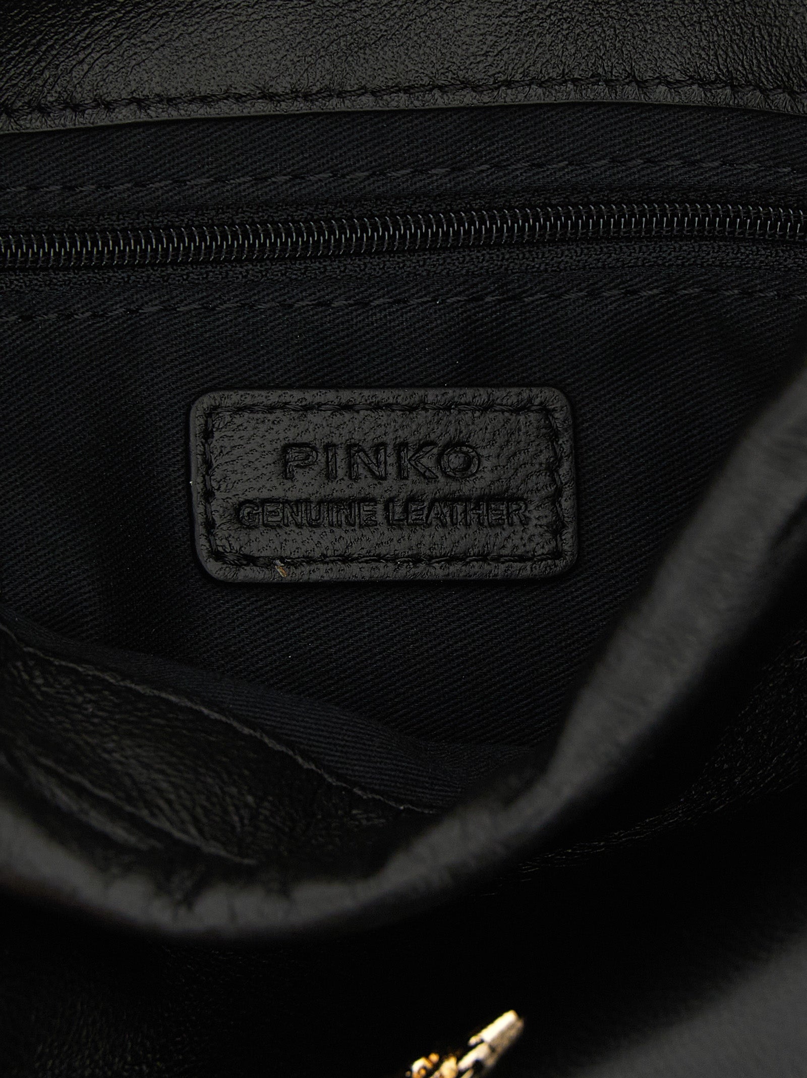 Black Lambskin Shoulder Bag