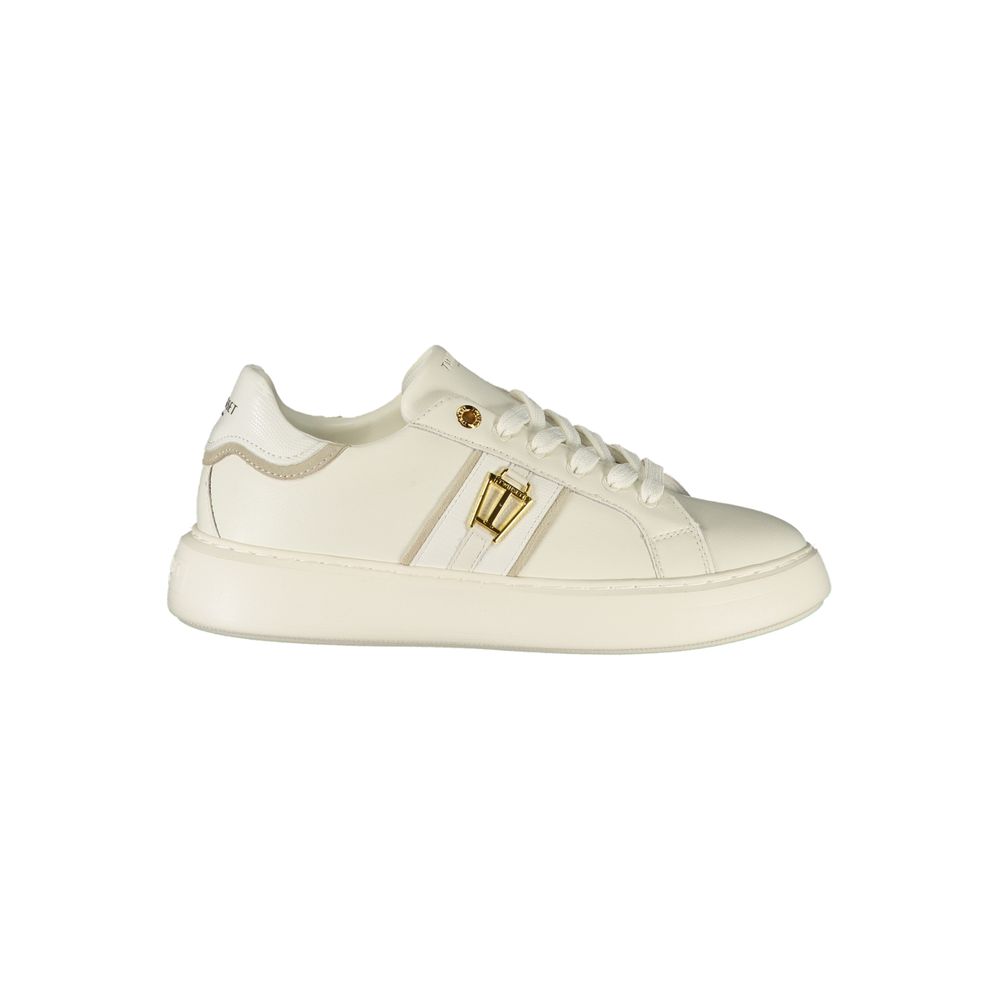White Polyurethane Women's Sneaker
