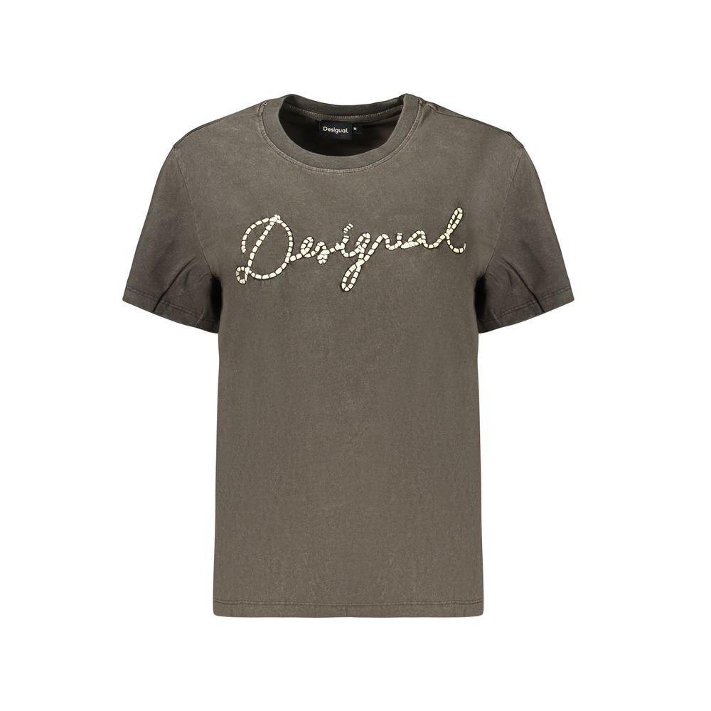 Gray Cotton T-Shirt