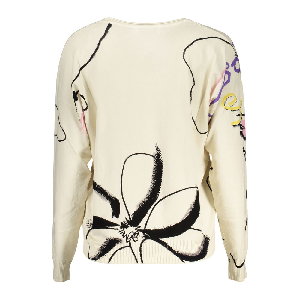 White Viscose Women's Sweater